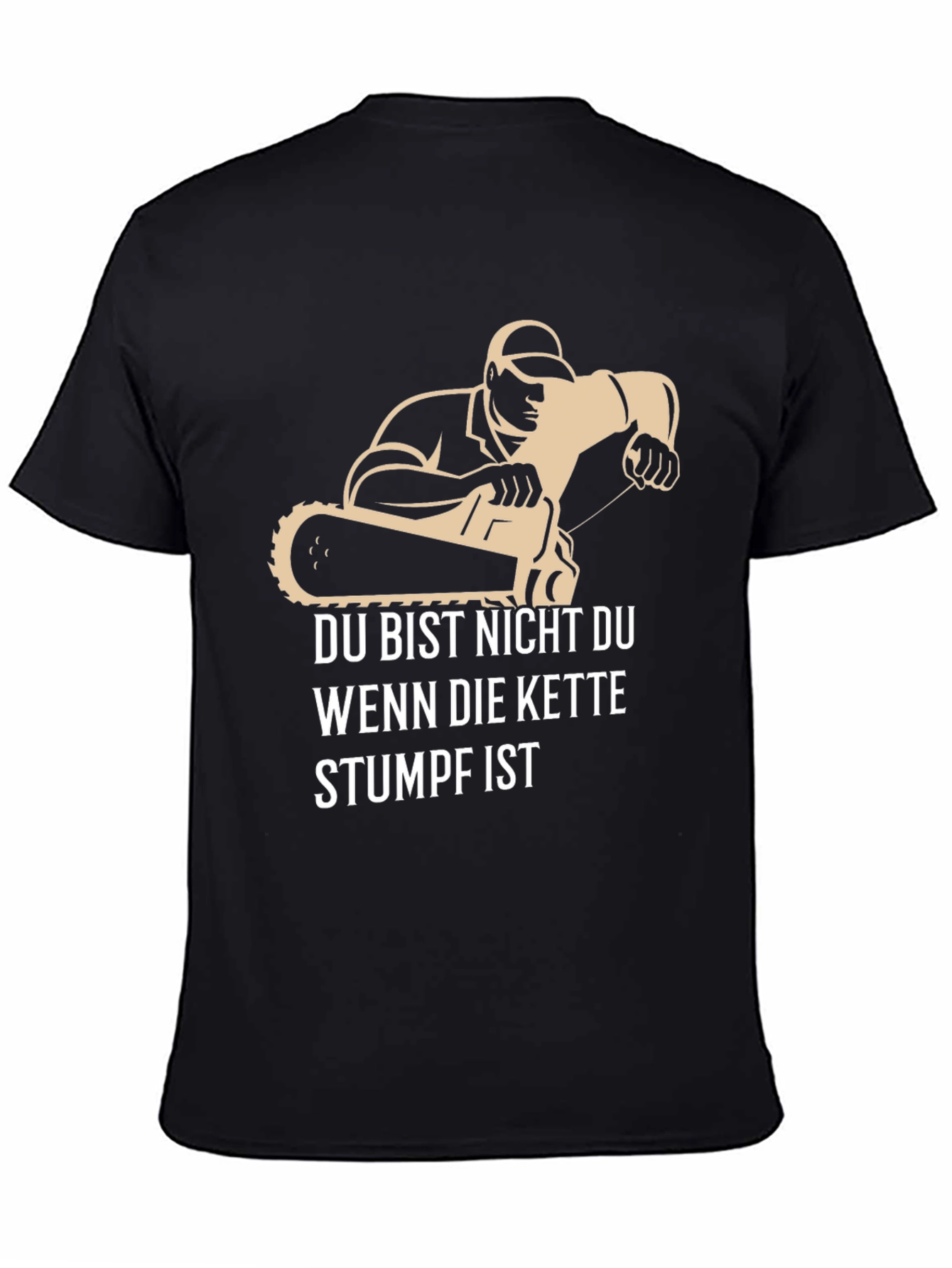 Funny Chainsaw Stumpf T-Shirt for Men