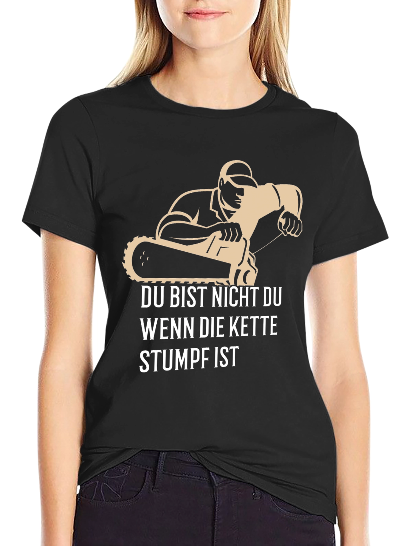 Funny Chainsaw Stumpf T-Shirt for Men