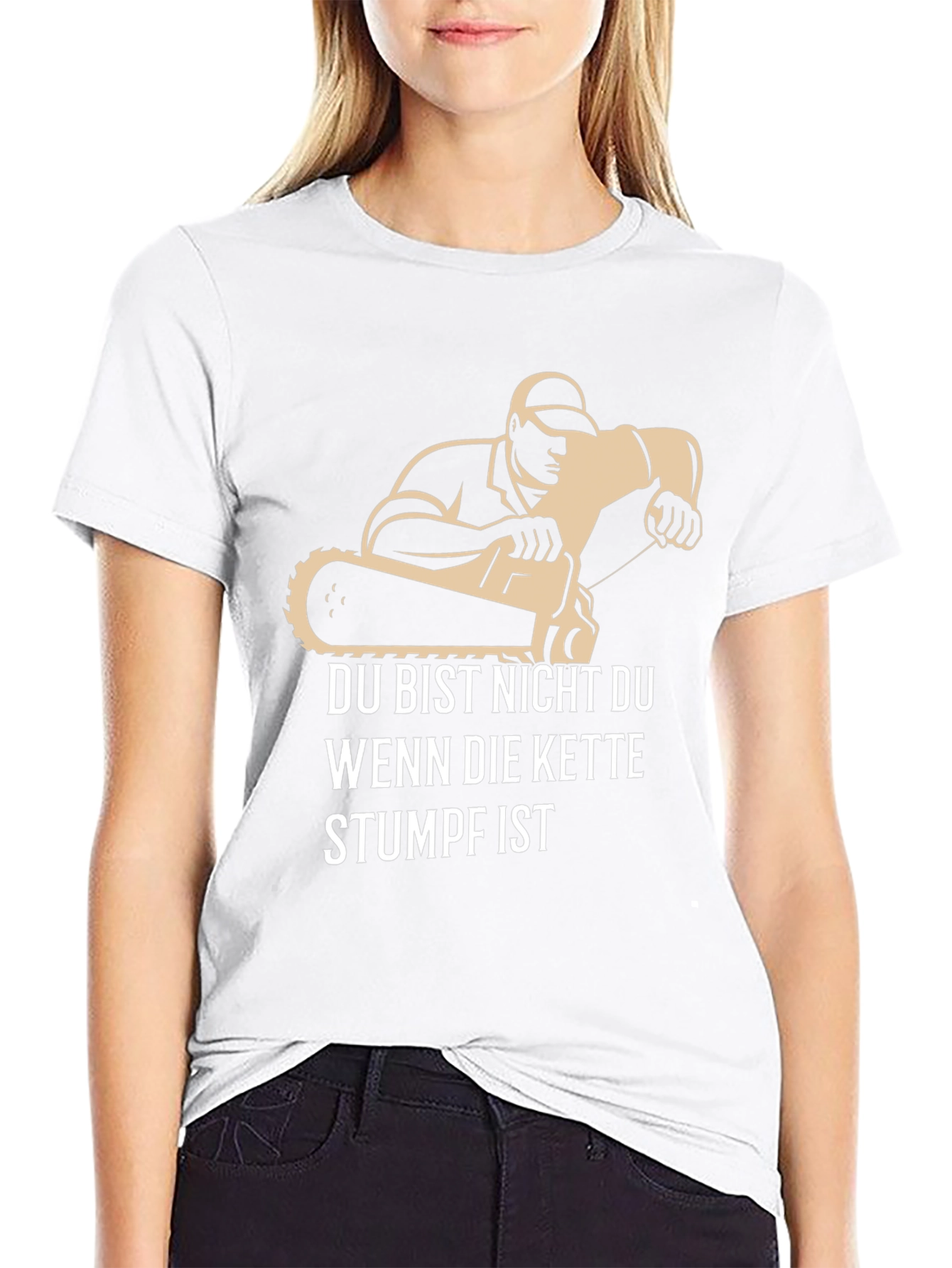 Funny Chainsaw Stumpf T-Shirt for Men