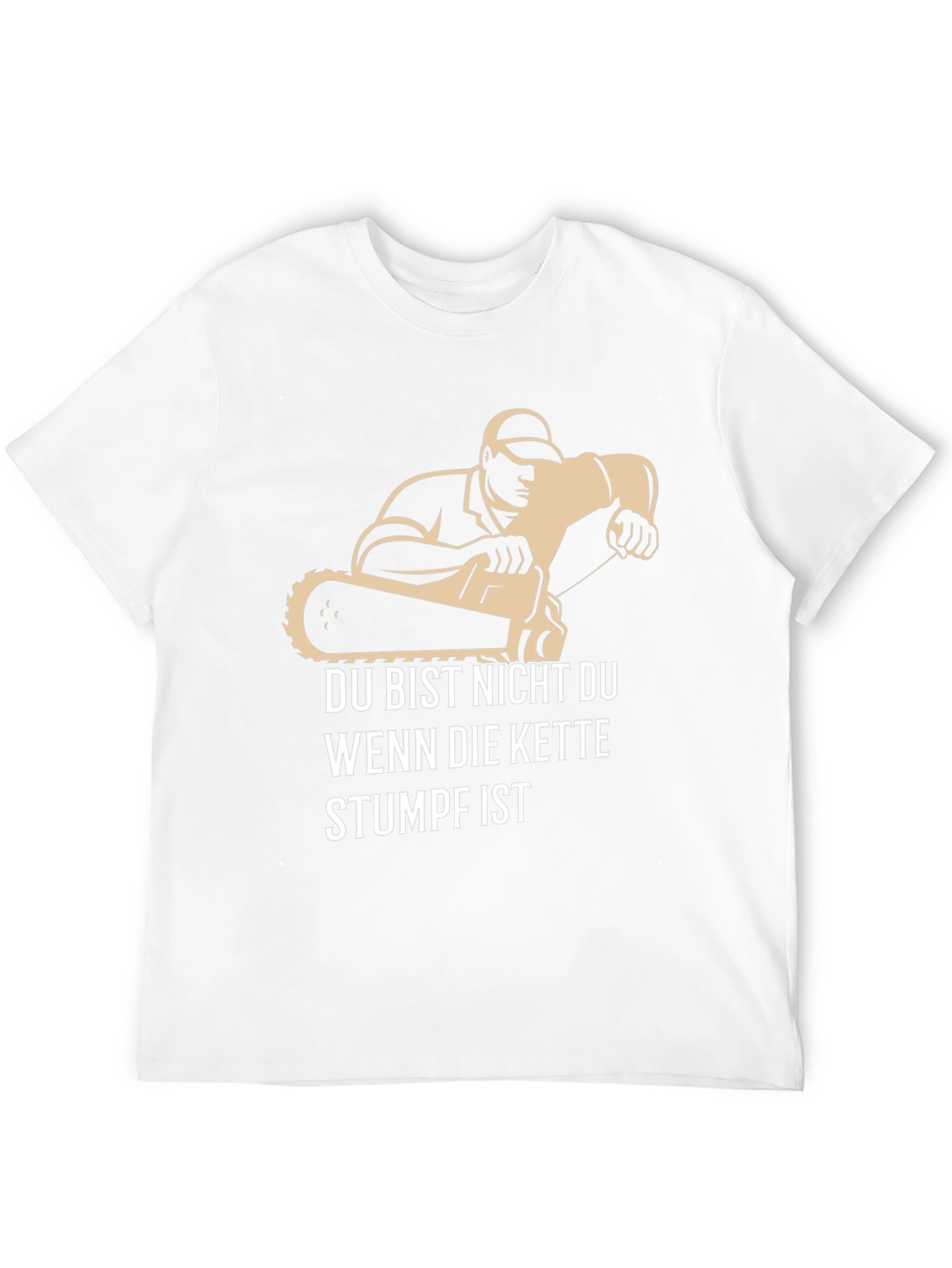 Funny Chainsaw Stumpf T-Shirt for Men