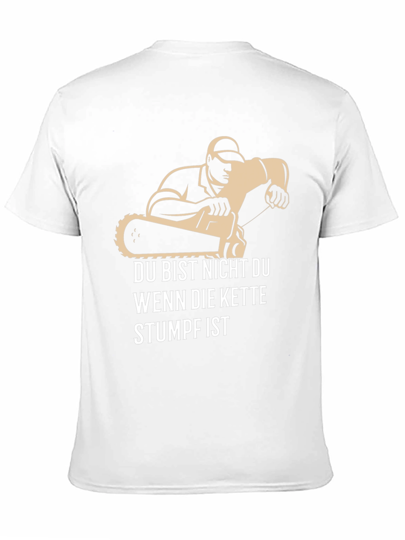 Funny Chainsaw Stumpf T-Shirt for Men