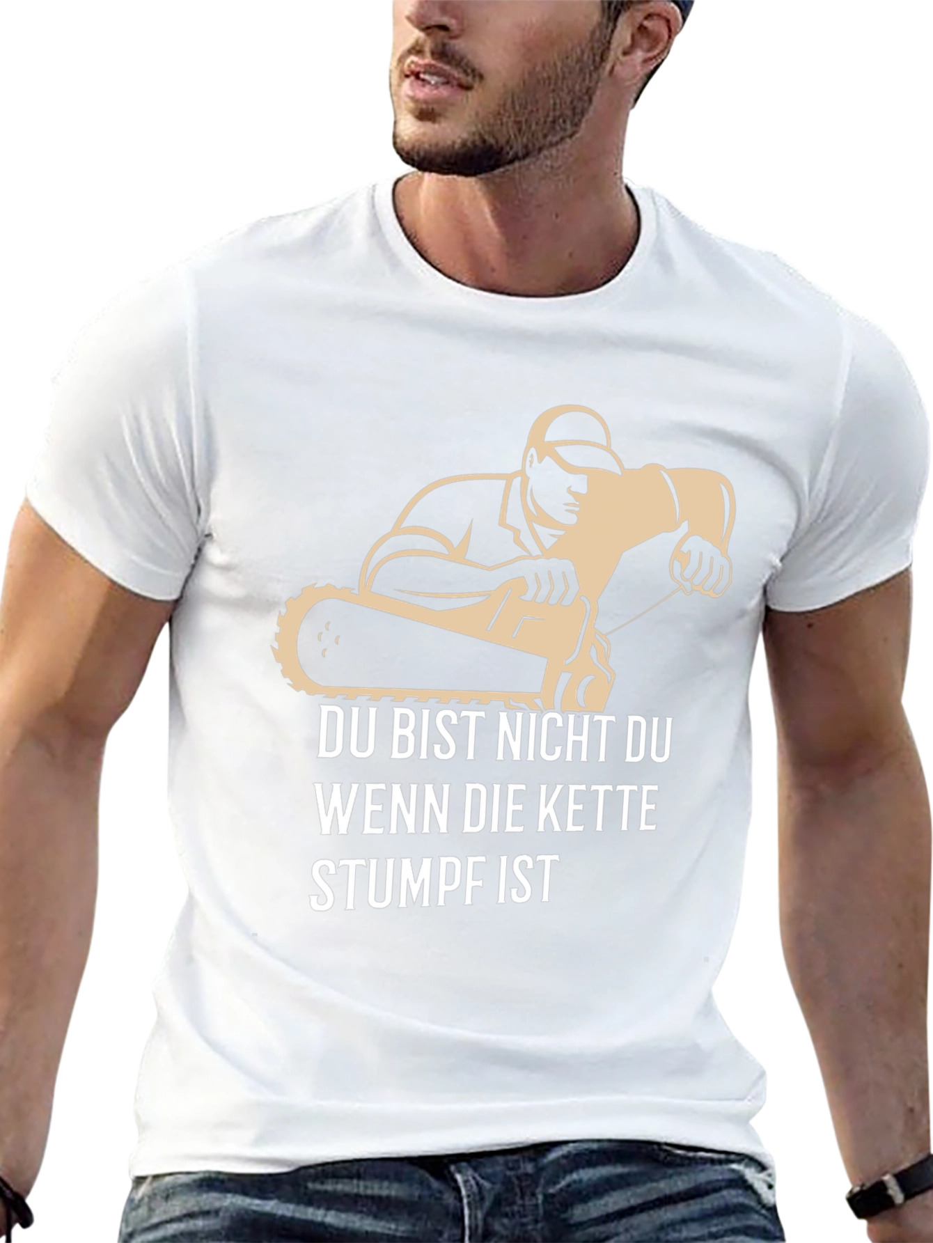 Funny Chainsaw Stumpf T-Shirt for Men