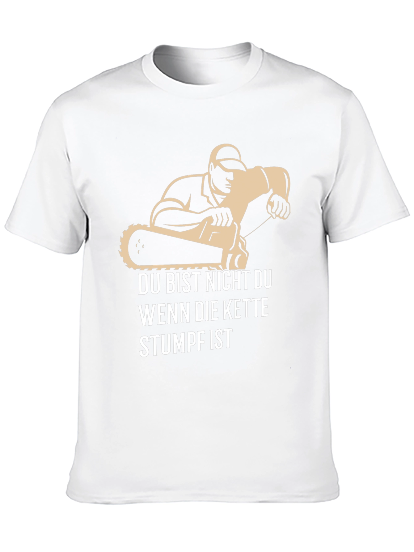 Funny Chainsaw Stumpf T-Shirt for Men