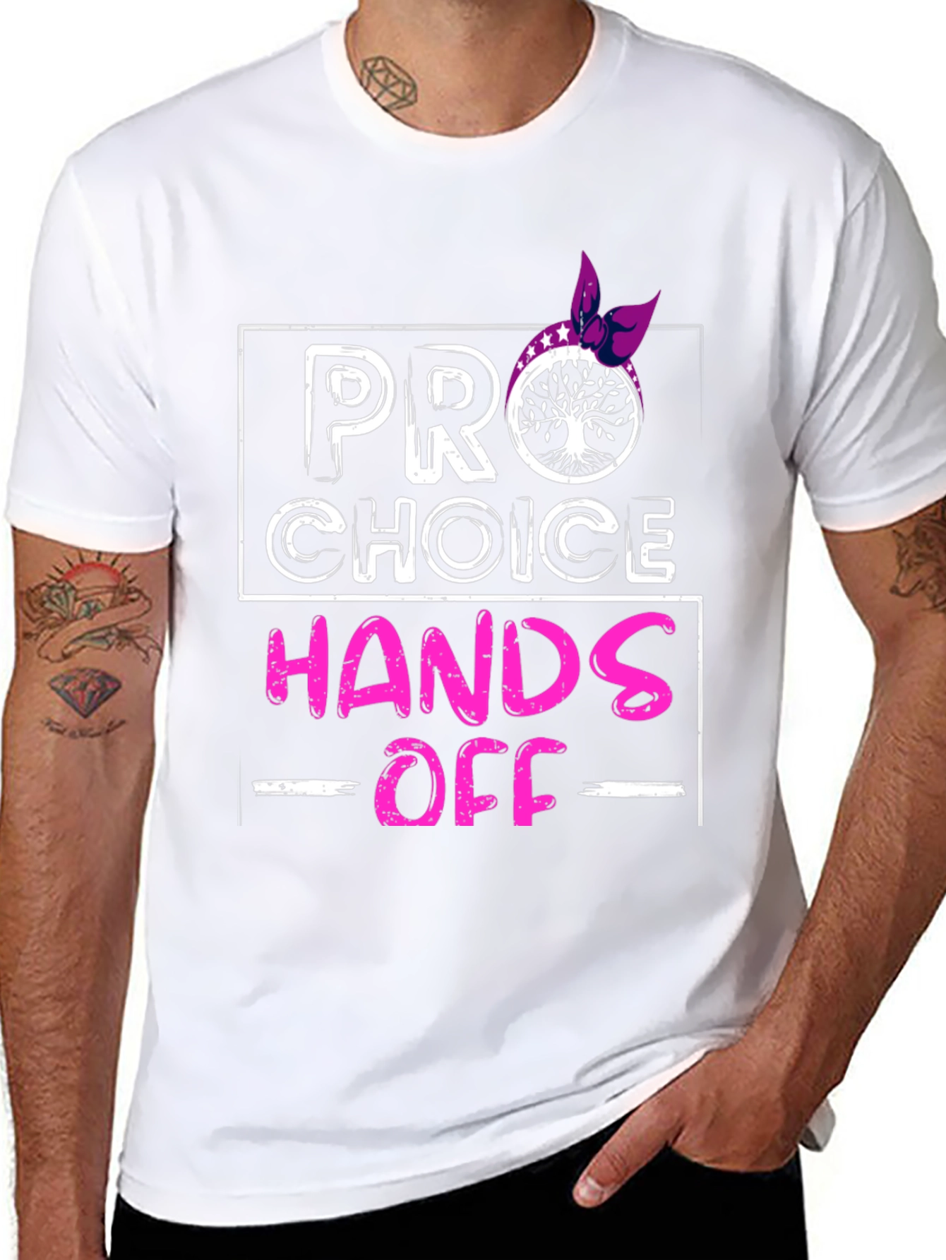 Pro Choice Hands Off Graphic T-Shirt