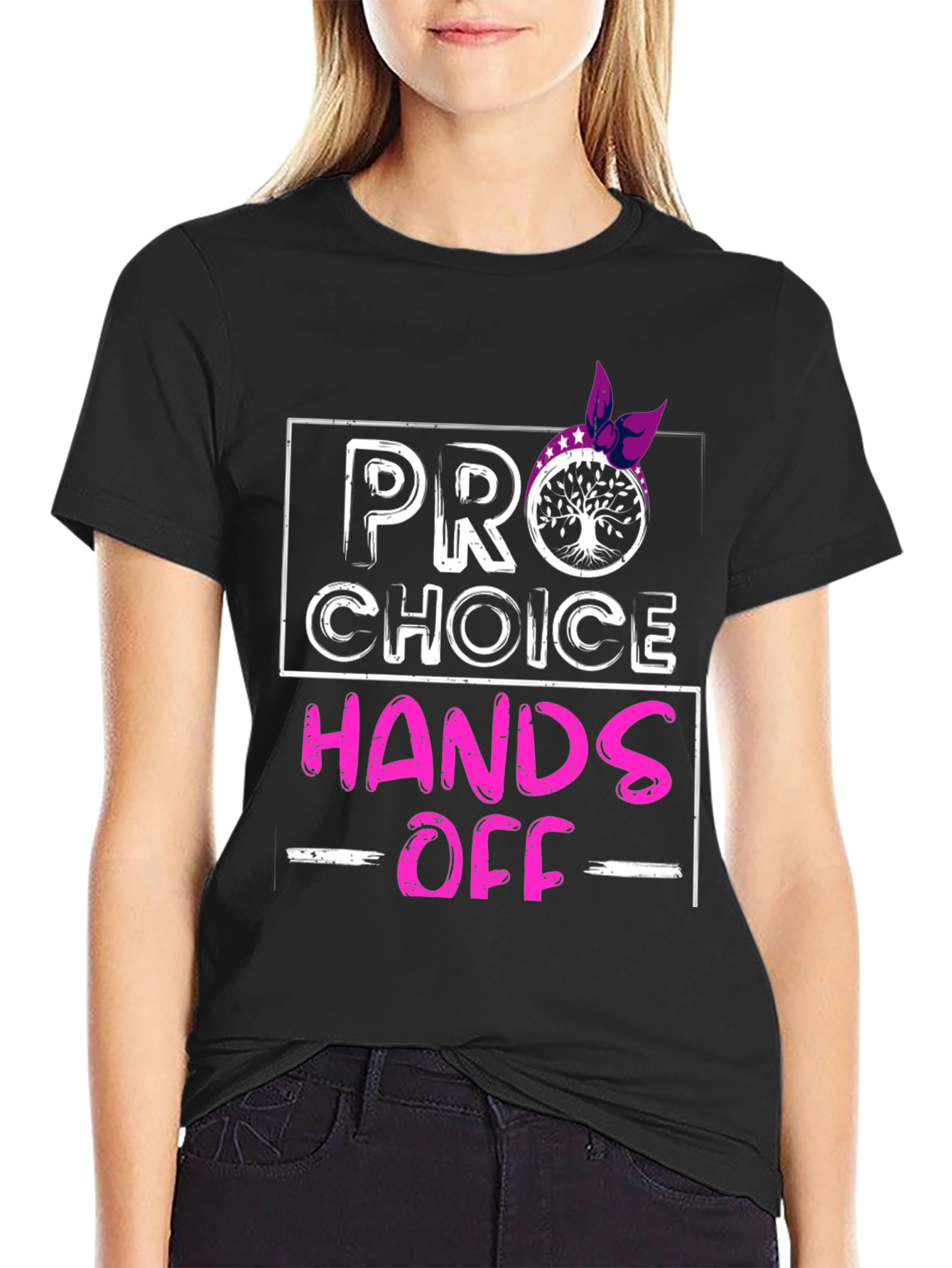 Pro Choice Hands Off Graphic T-Shirt