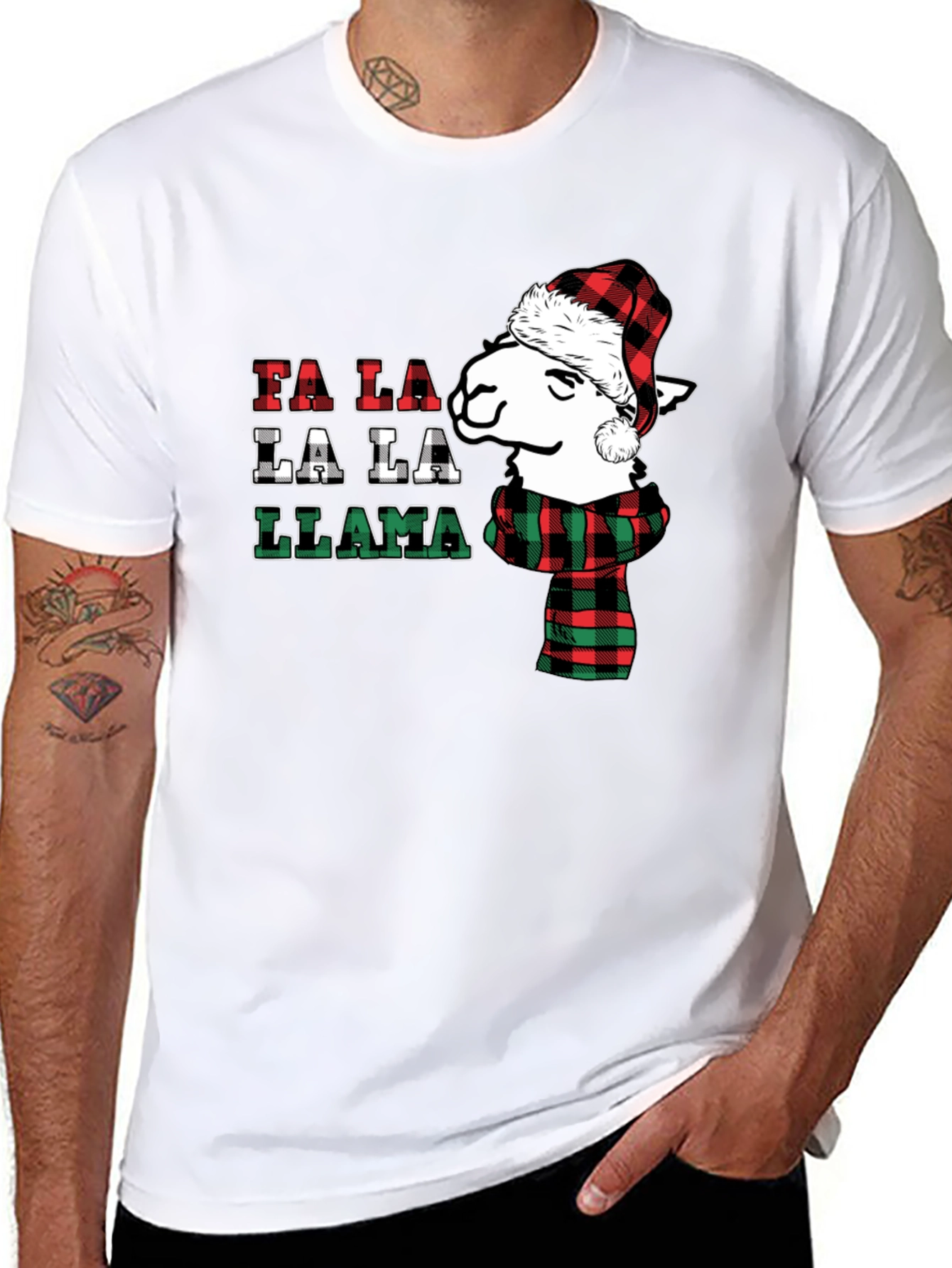 Fa La La La Llama Christmas T-Shirt