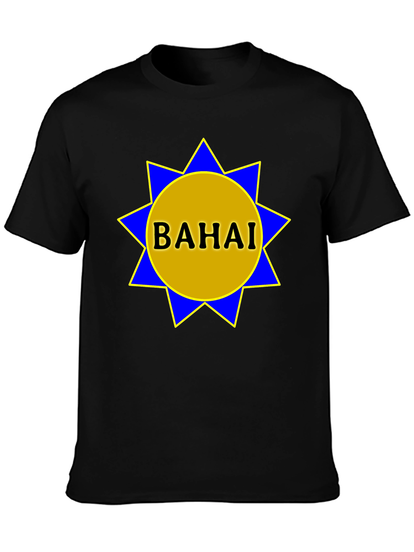 Bahai Star Graphic T-Shirt - Black