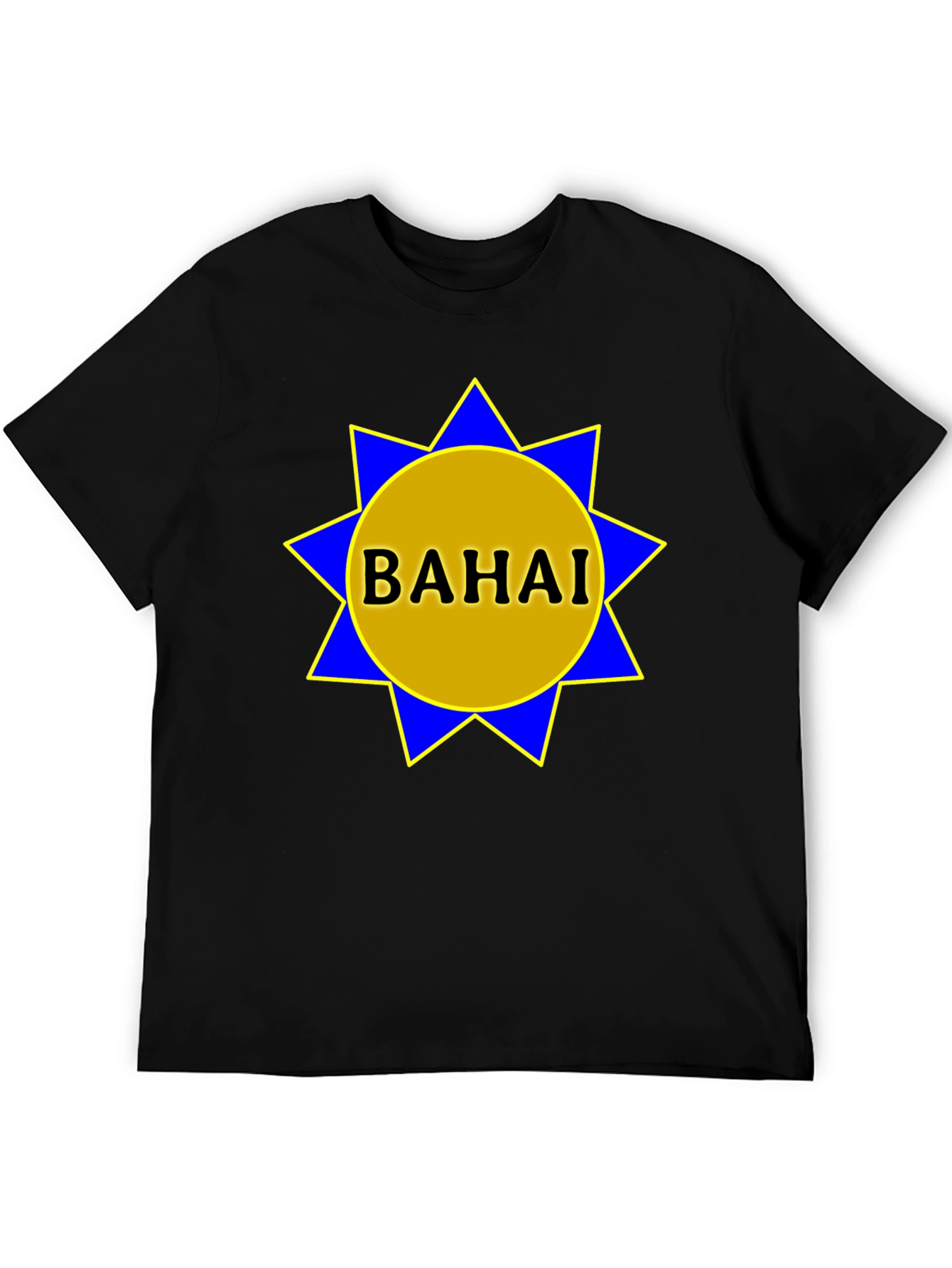 Bahai Star Graphic T-Shirt - Black