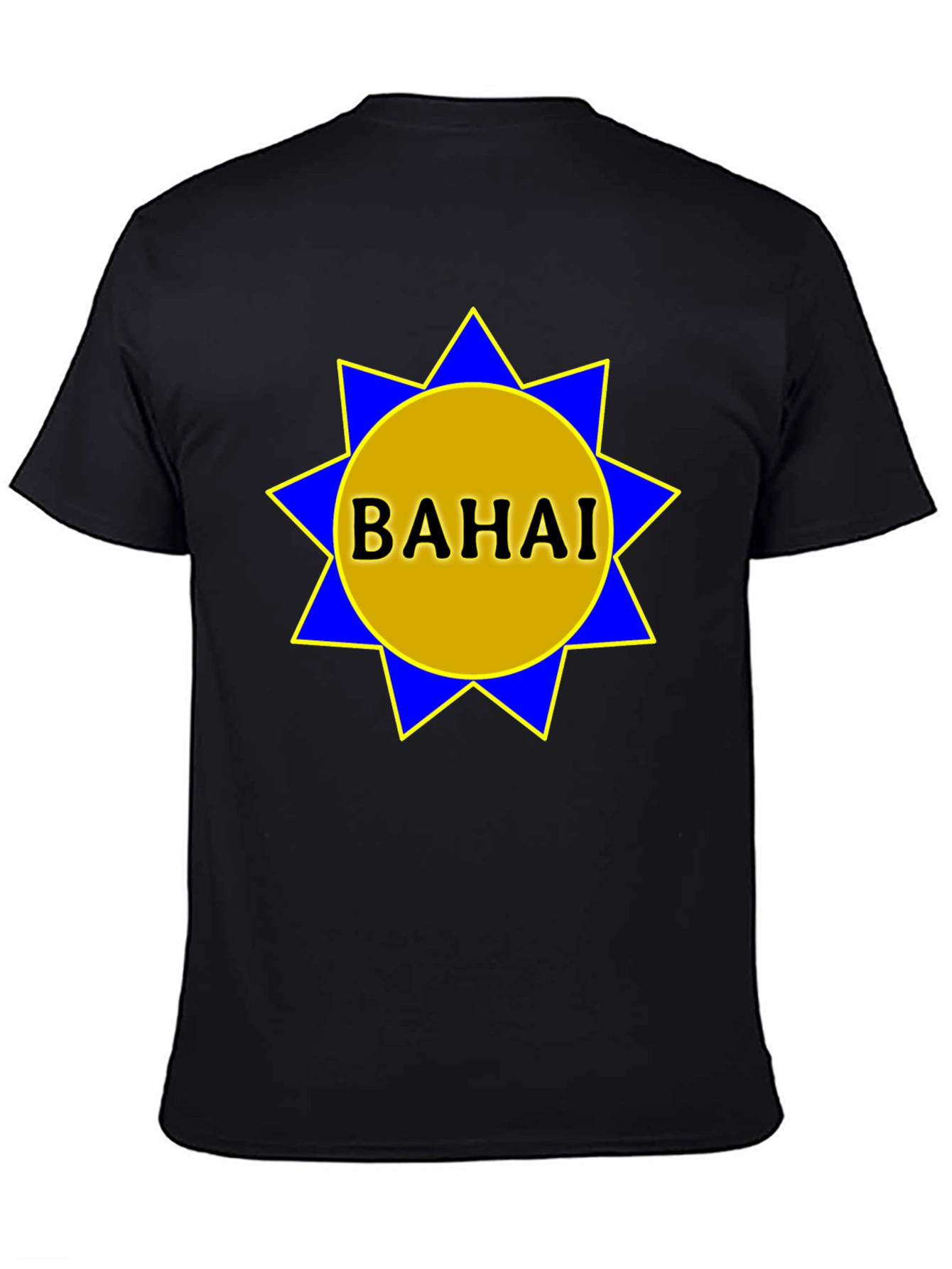 Bahai Star Graphic T-Shirt - Black