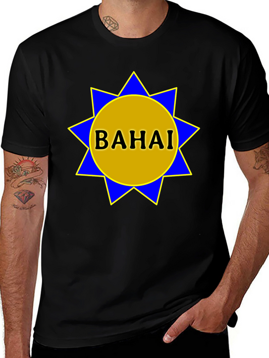 Bahai Star Graphic T-Shirt - Black