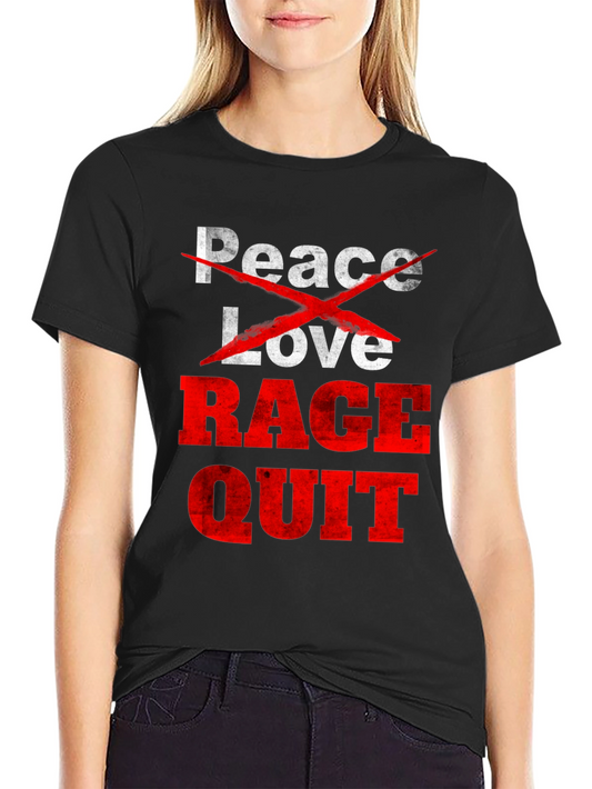 Peace Love Rage Quit Graphic Tee