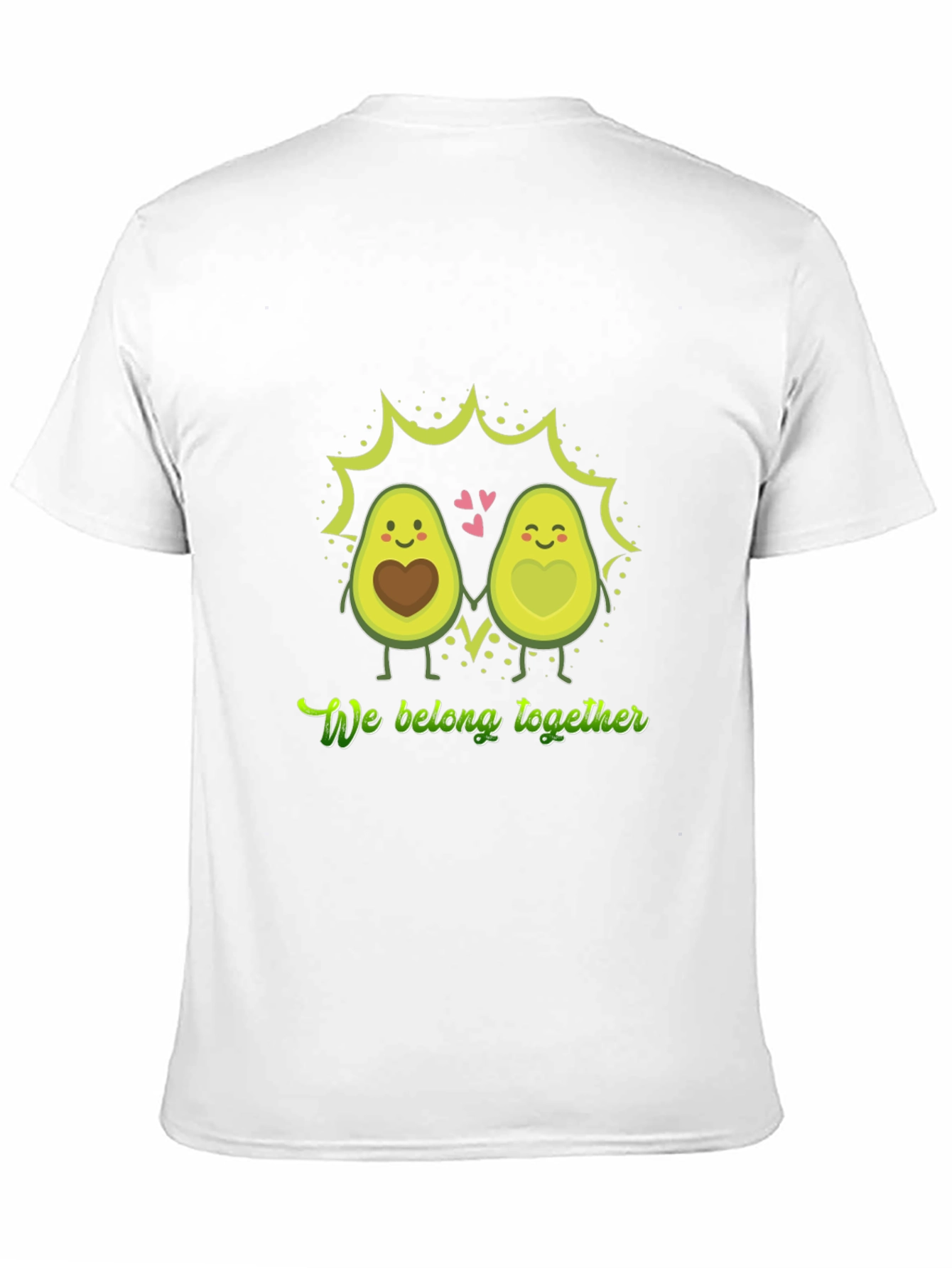 Matching Avocado Couple T-Shirt - We Belong Together