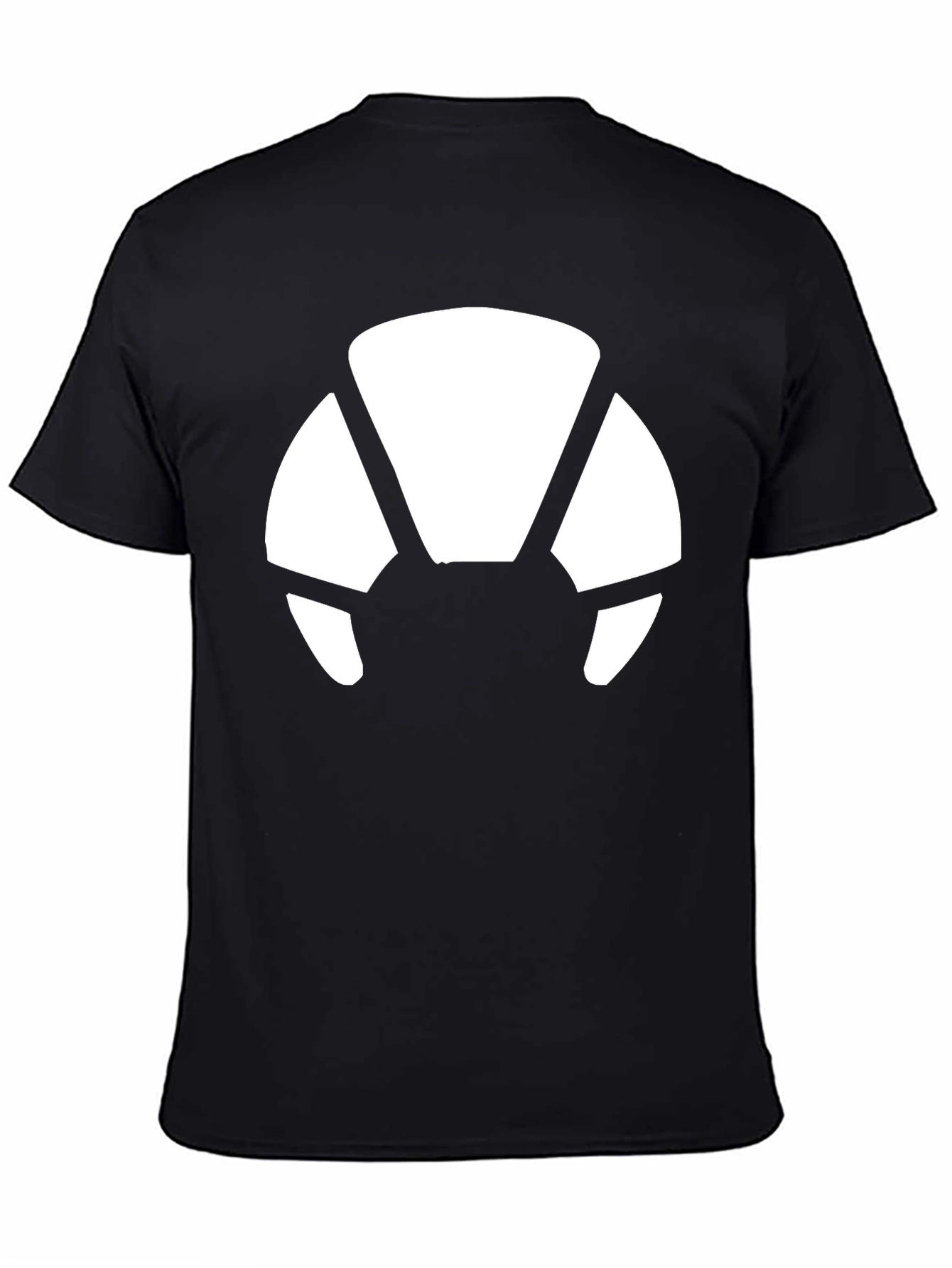 Modern Black Tee with Abstract White Graphic