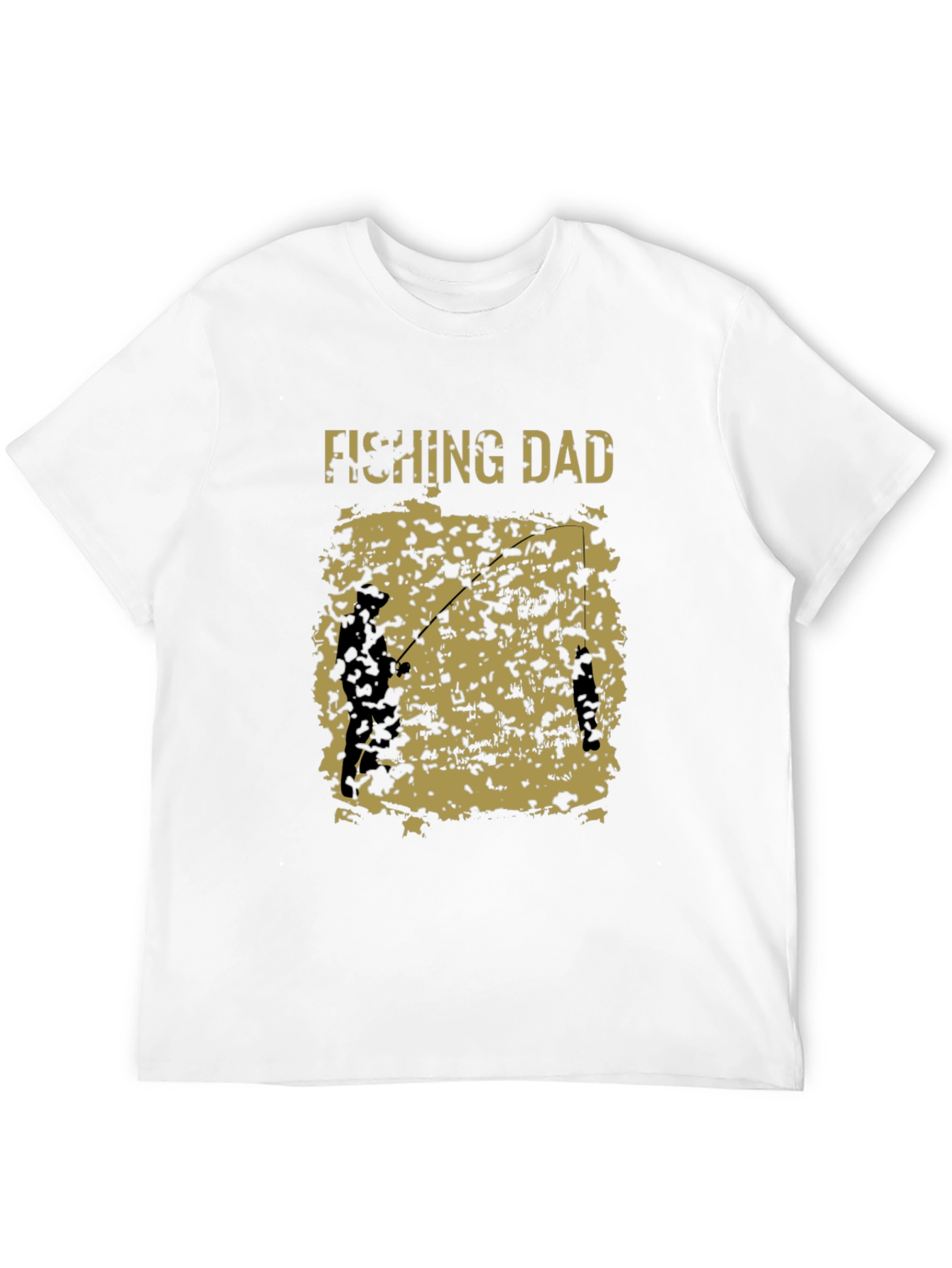 Fishing Dad Graphic Tee - Black