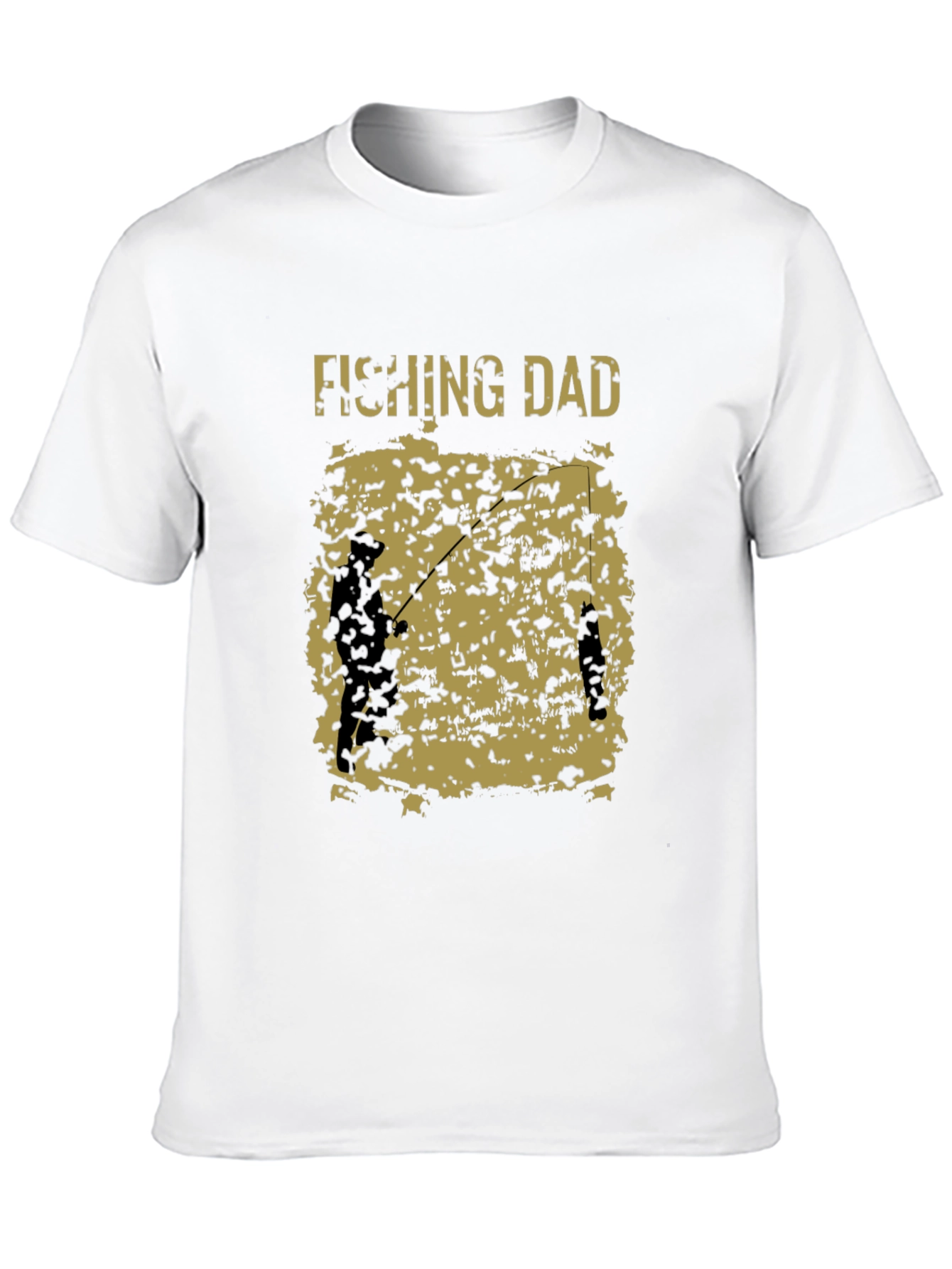 Fishing Dad Graphic Tee - Black