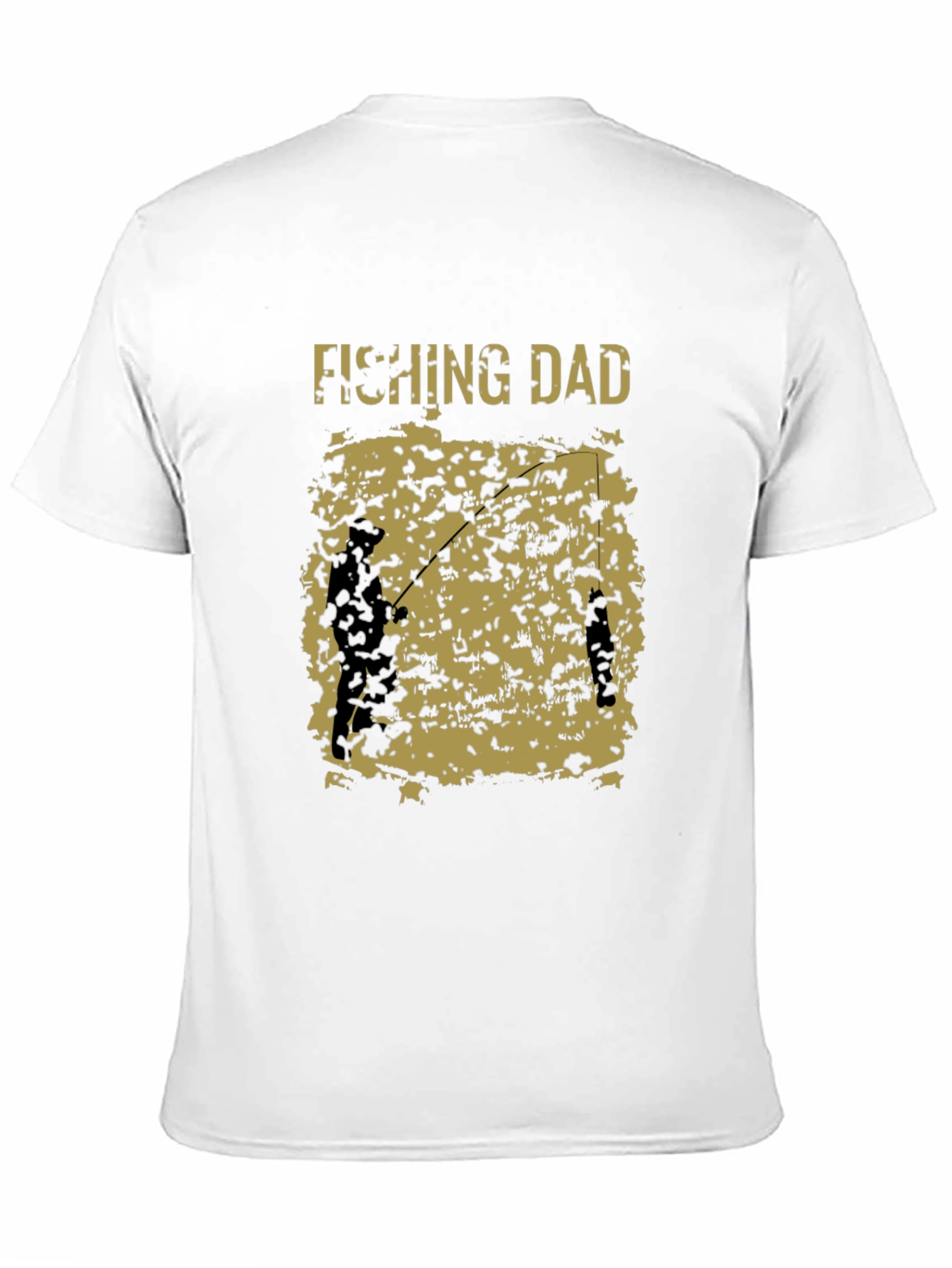 Fishing Dad Graphic Tee - Black