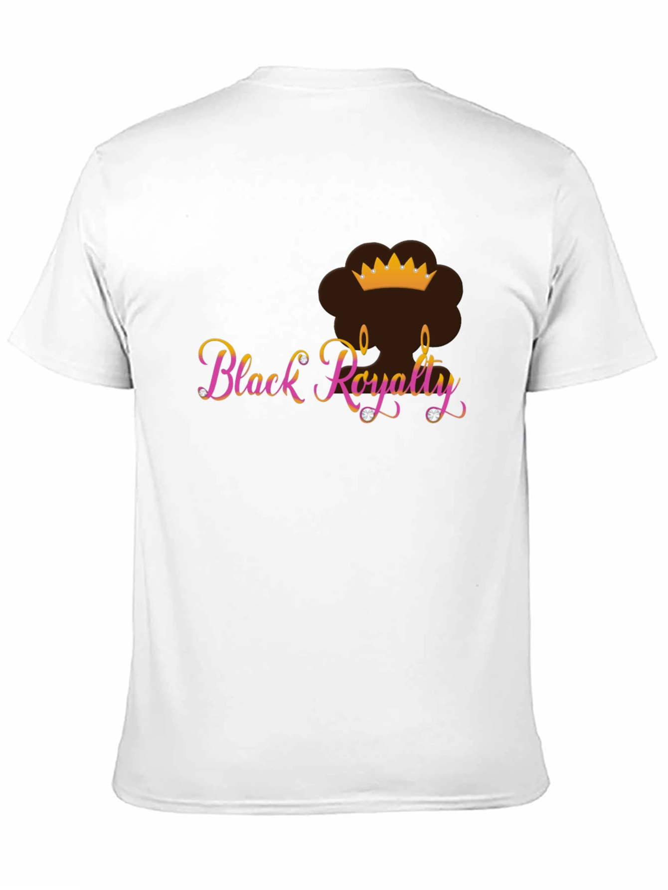 Black Royalty Tee - Crowned Queen