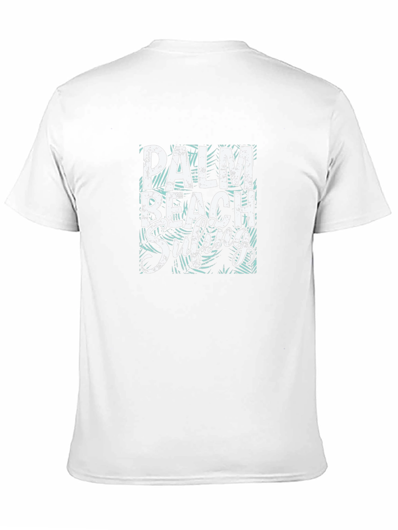 Palm Beach Surfing T-Shirt - Black Graphic Tee