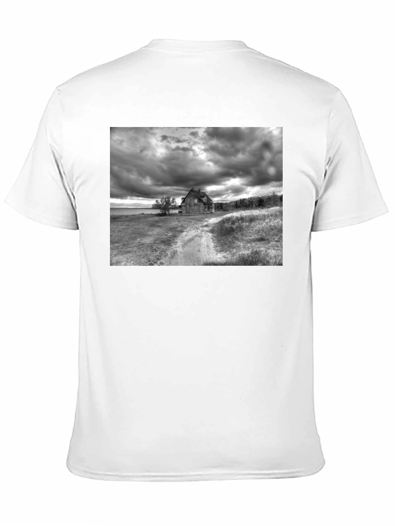 Distressed Farmhouse Black T-Shirt