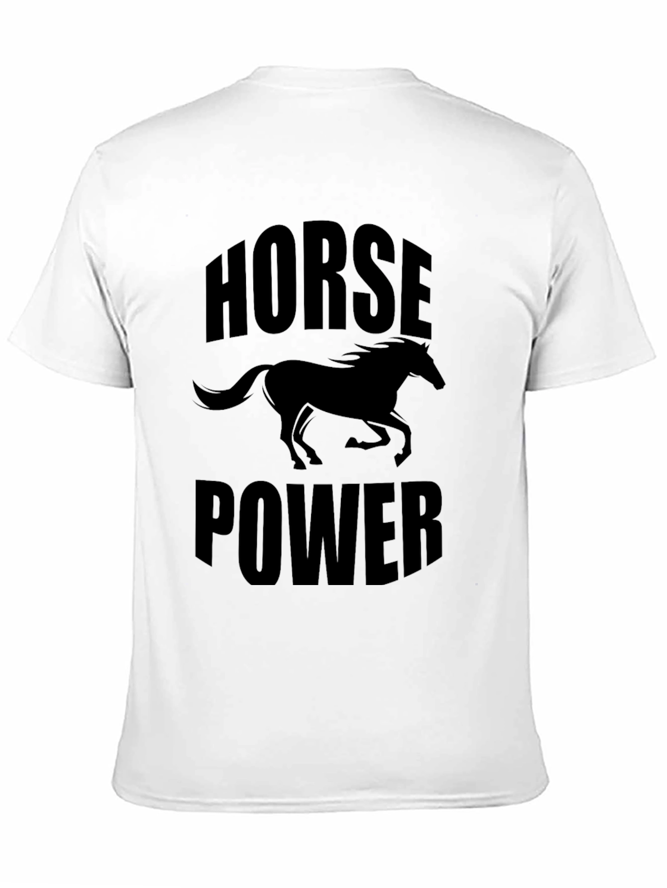 Horsepower Black T-Shirt: Bold Graphic Tee