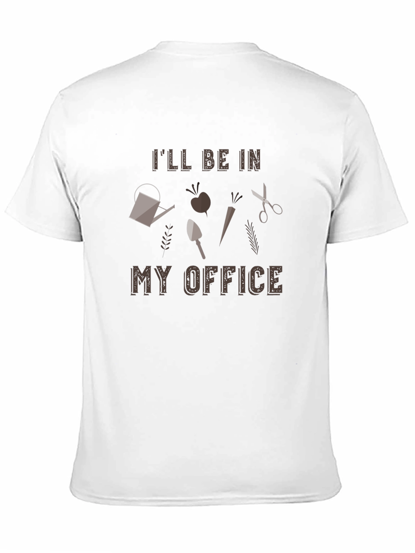 Gardeners Office T-Shirt - Gardening Tools Design