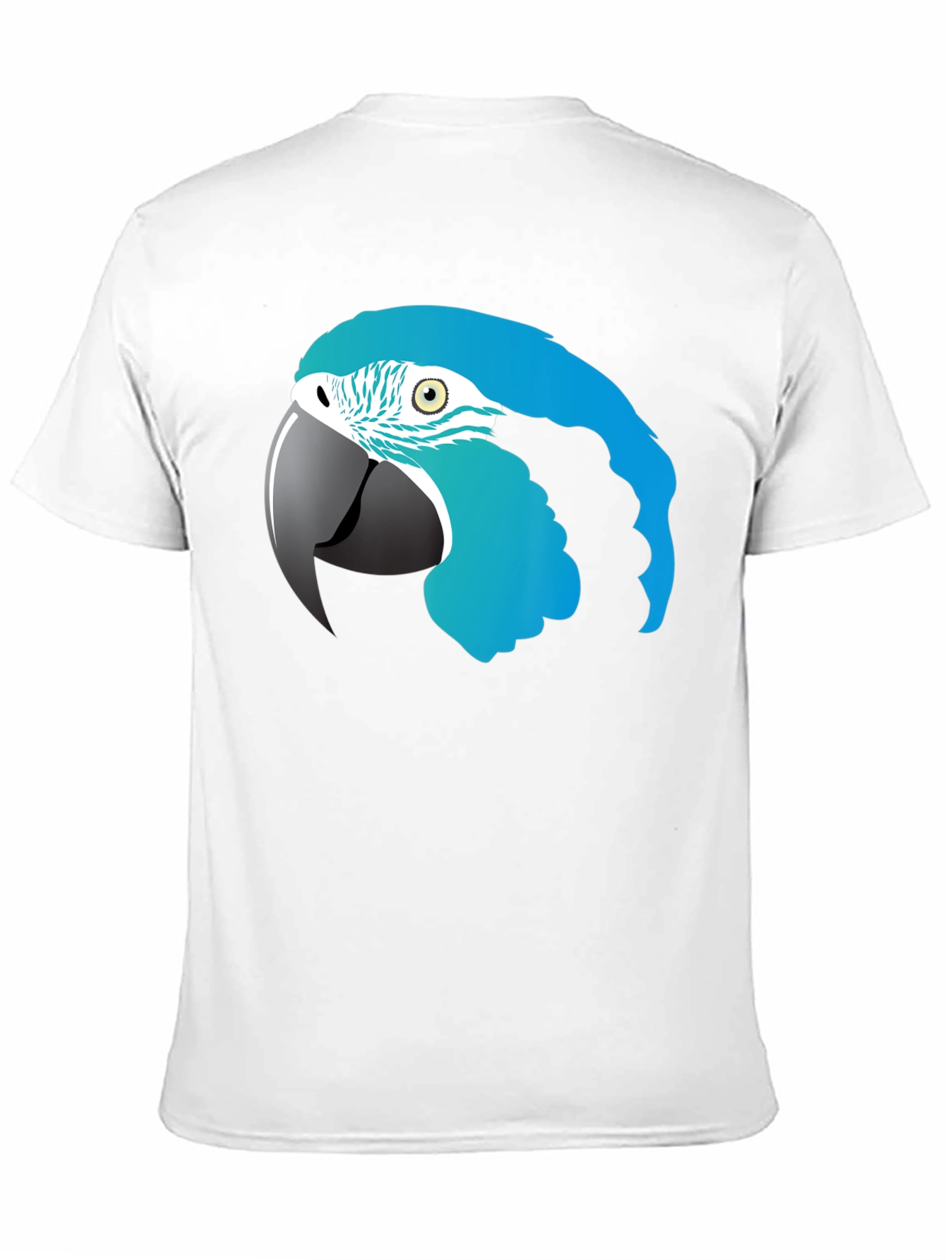 Blue Macaw Parrot Graphic T-Shirt