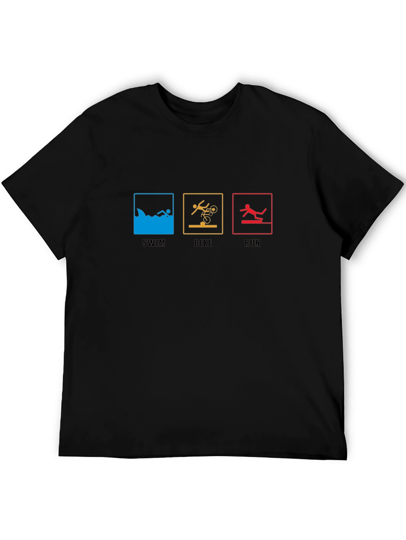 Triathlon T-Shirt: Swim Bike Run - Sporty Tee