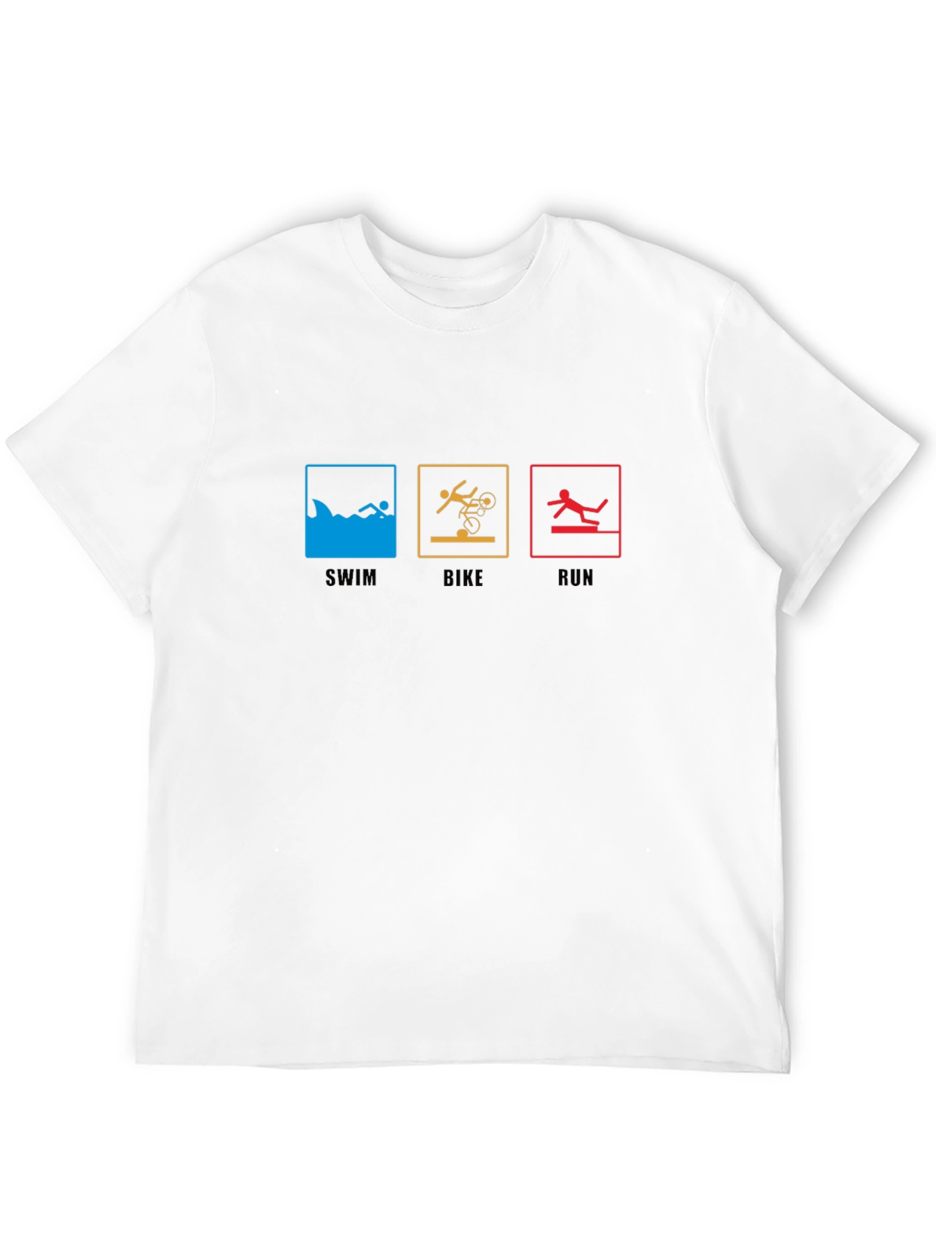 Triathlon T-Shirt: Swim Bike Run - Sporty Tee
