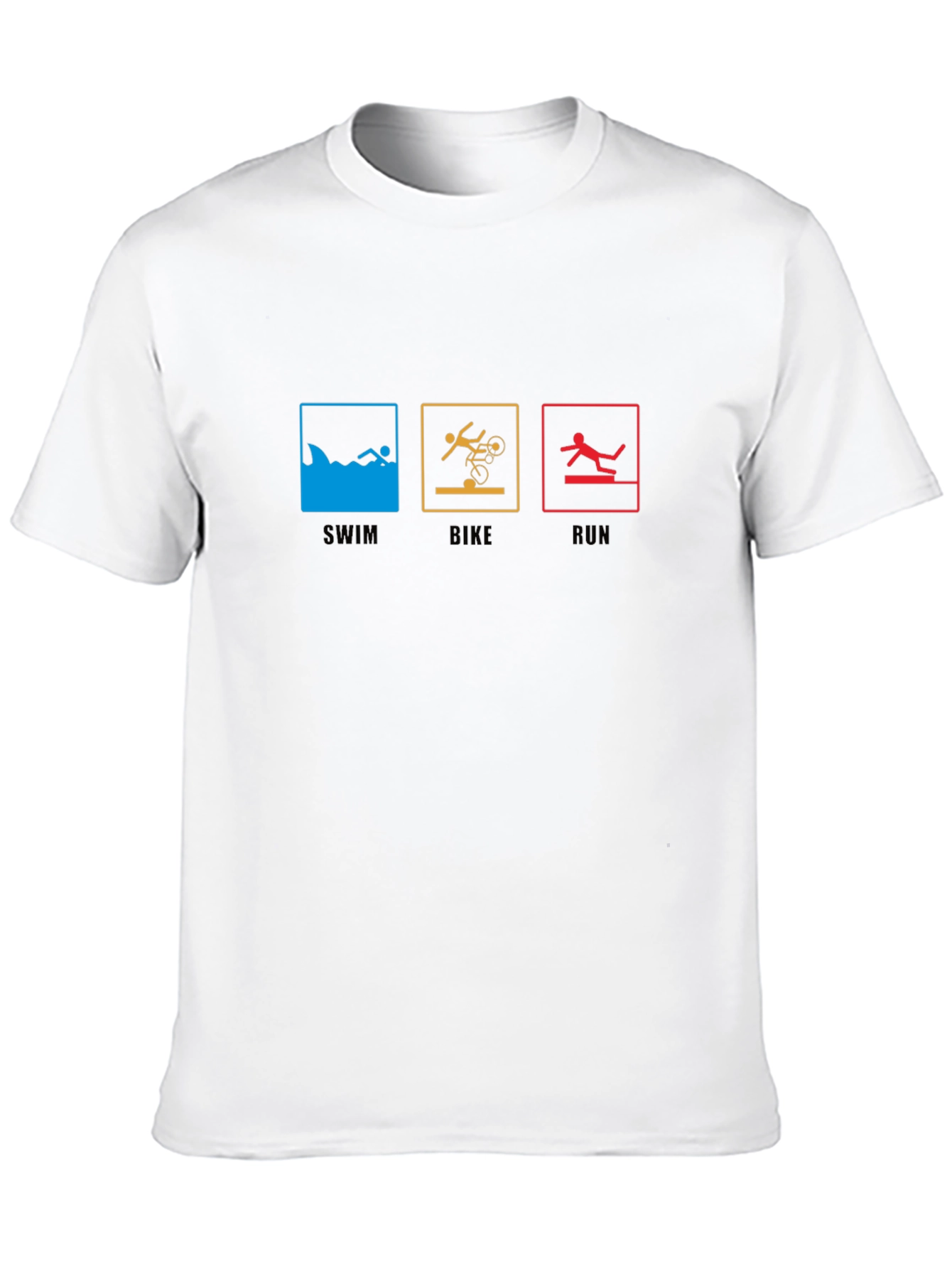 Triathlon T-Shirt: Swim Bike Run - Sporty Tee