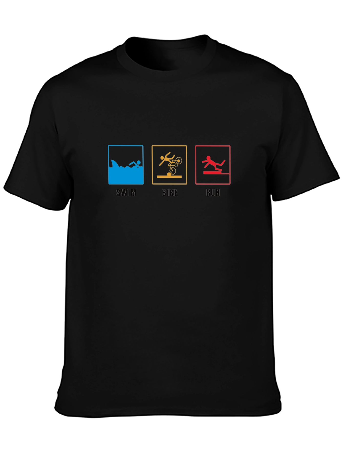 Triathlon T-Shirt: Swim Bike Run - Sporty Tee