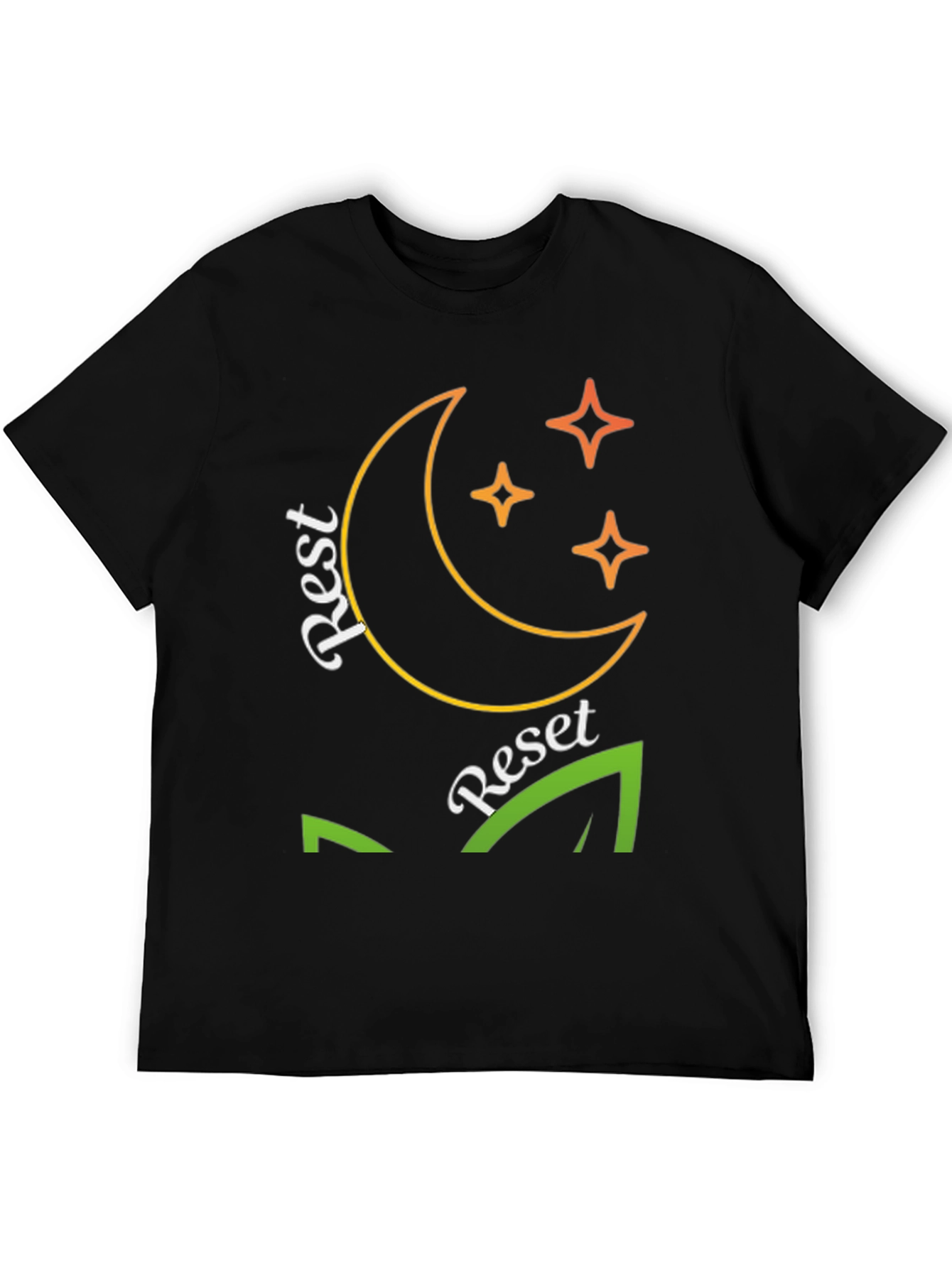Rest Reset T-Shirt - Moon & Stars Graphic