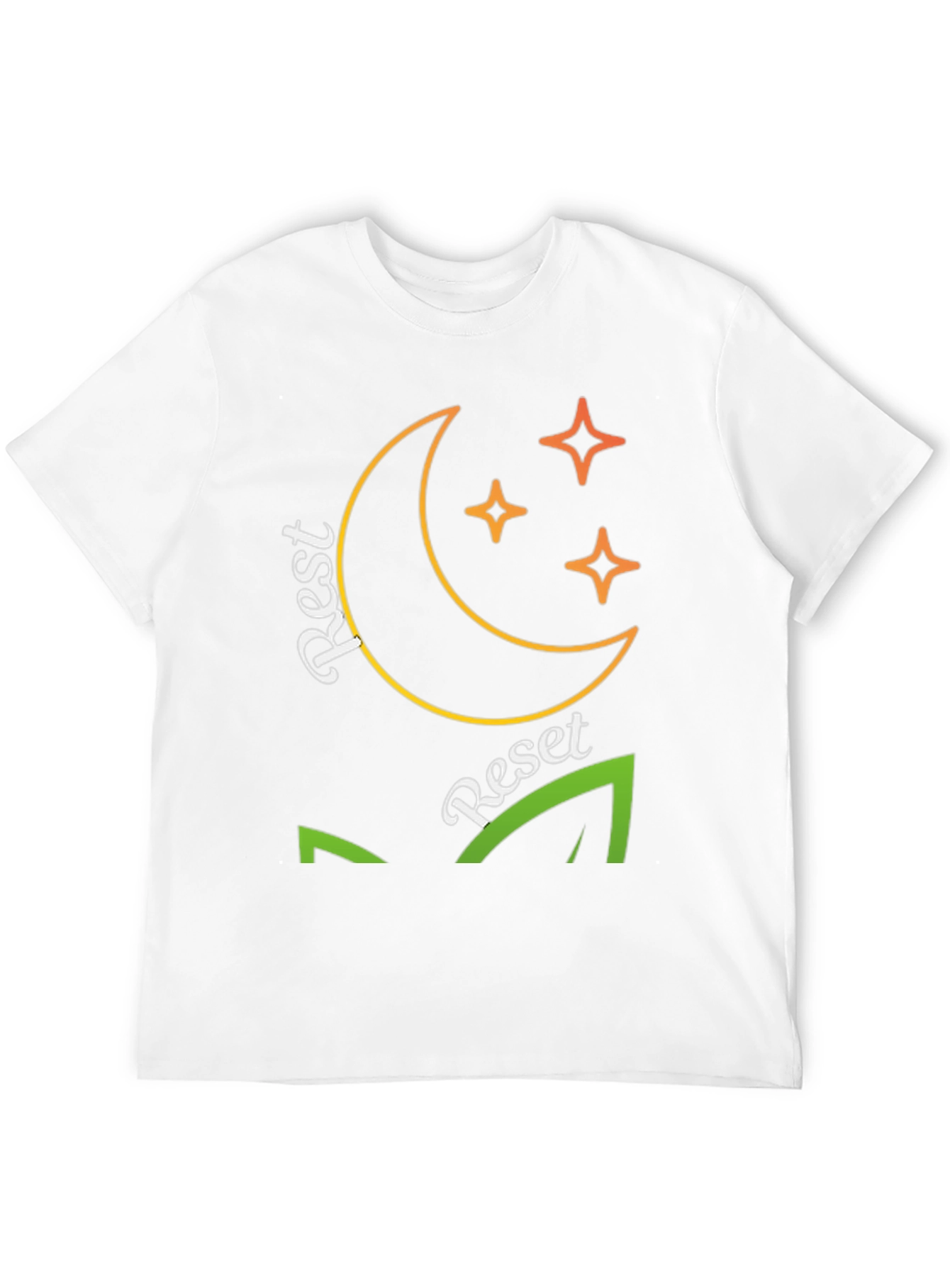 Rest Reset T-Shirt - Moon & Stars Graphic