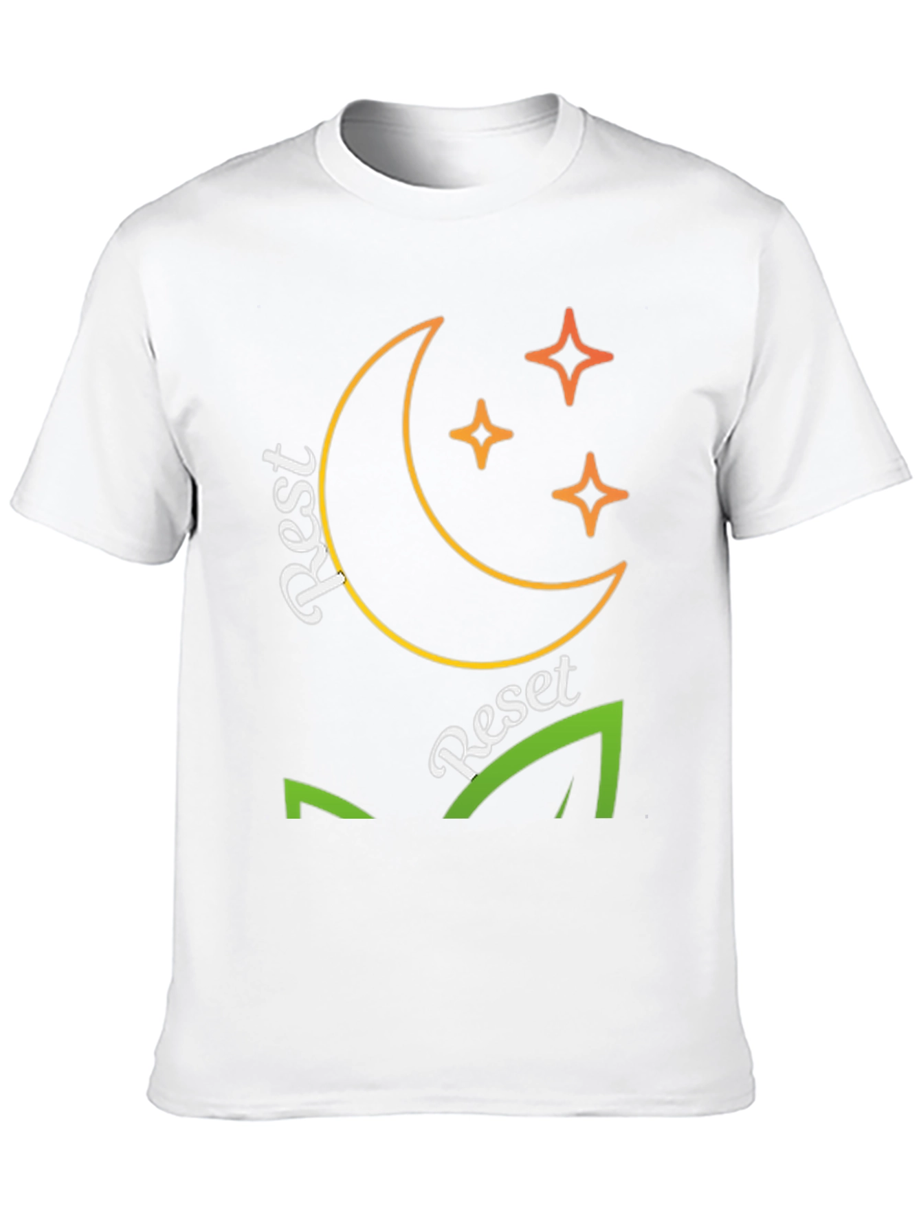 Rest Reset T-Shirt - Moon & Stars Graphic