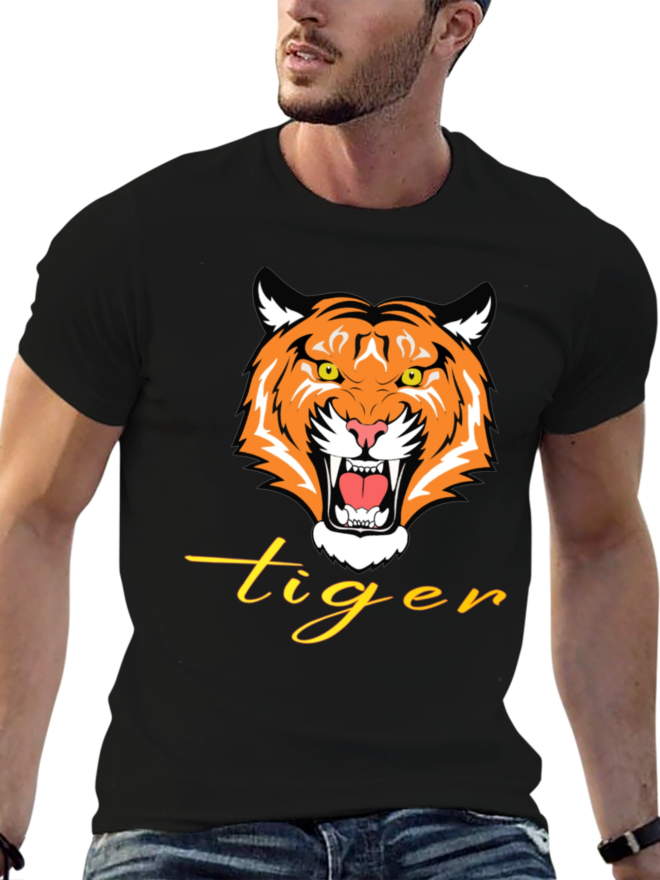 Bold Tiger Graphic Tee - Roar in Style!
