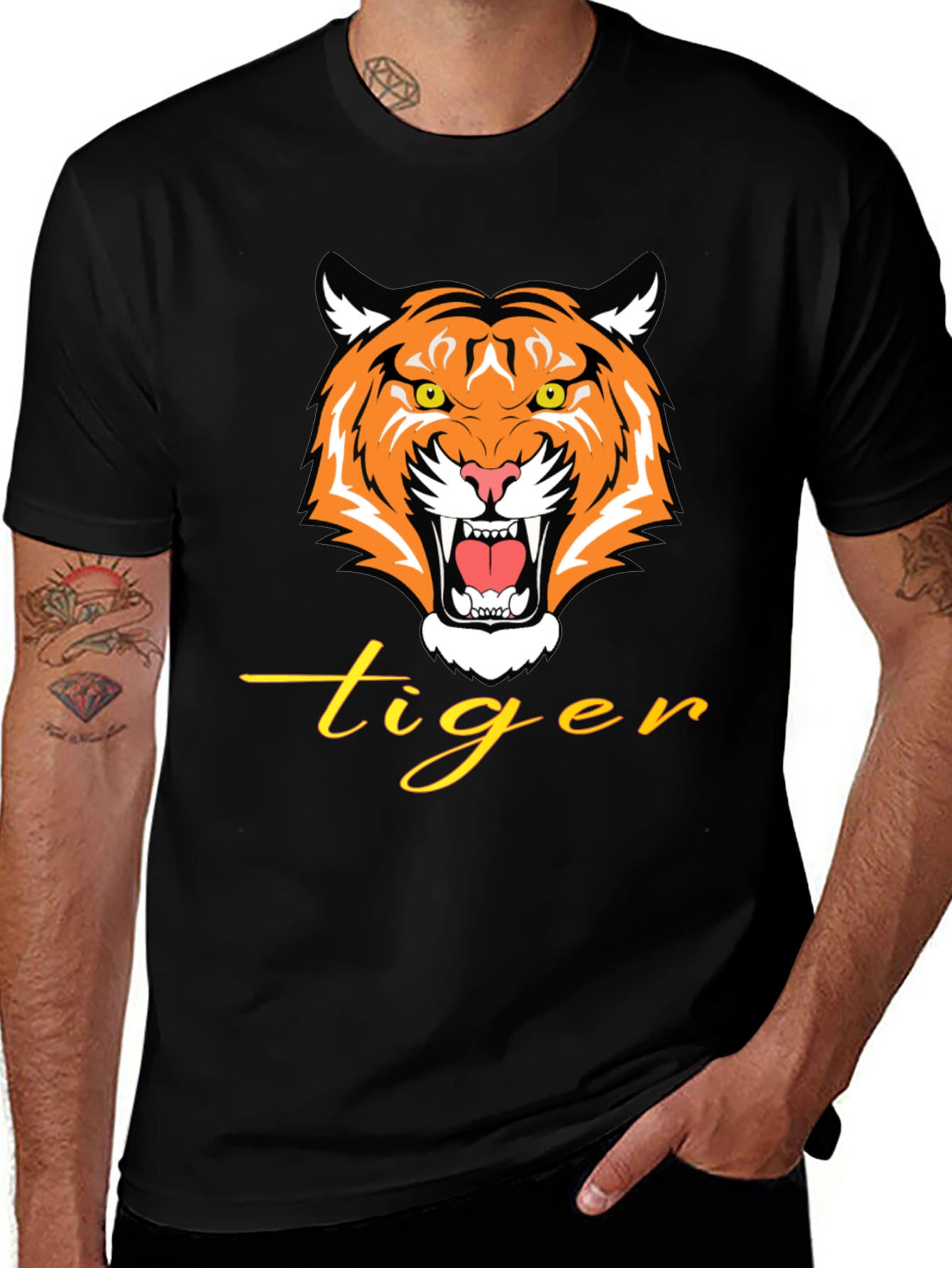 Bold Tiger Graphic Tee - Roar in Style!