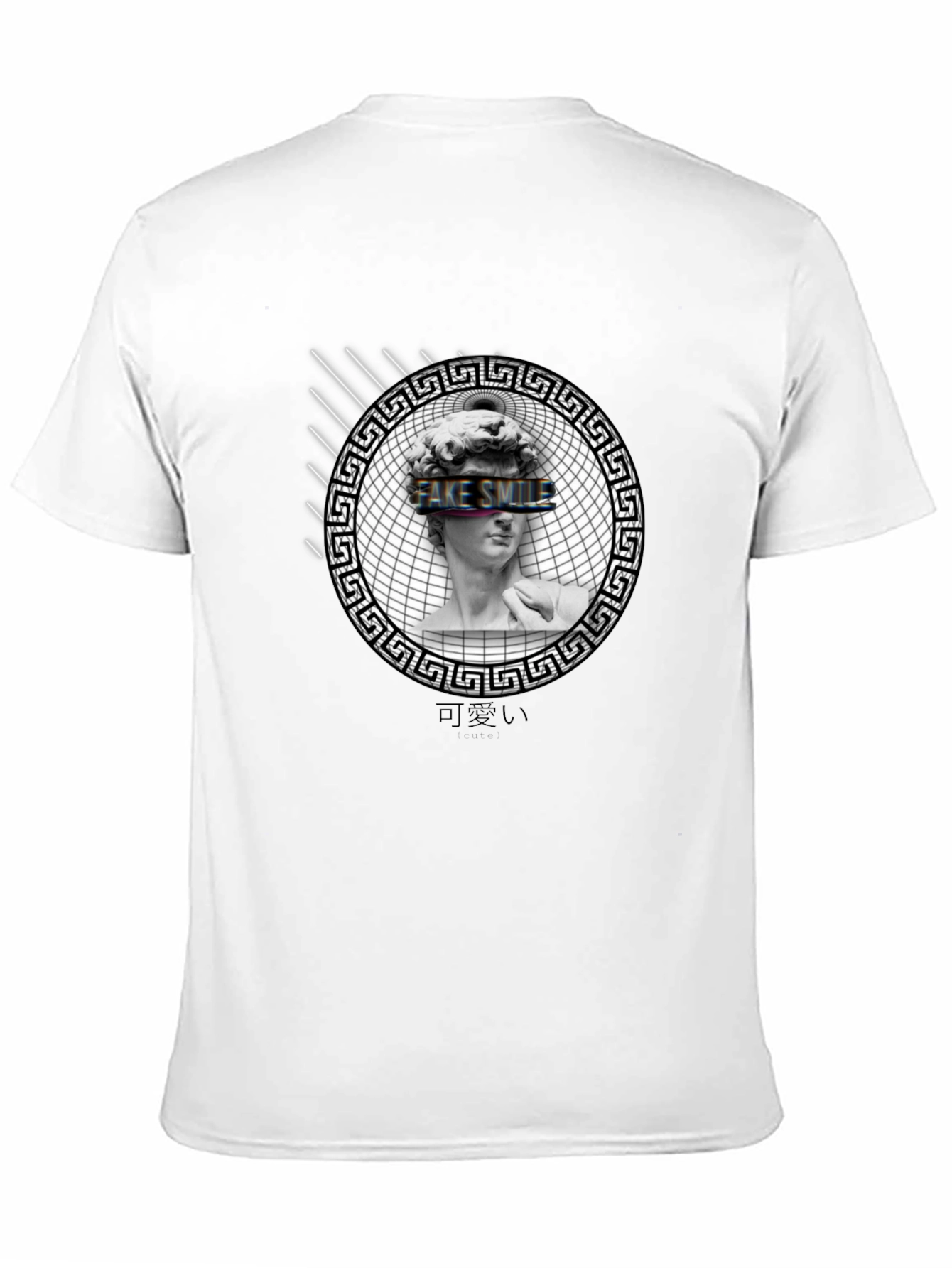 Fake Smile Graphic Print Tee - Black