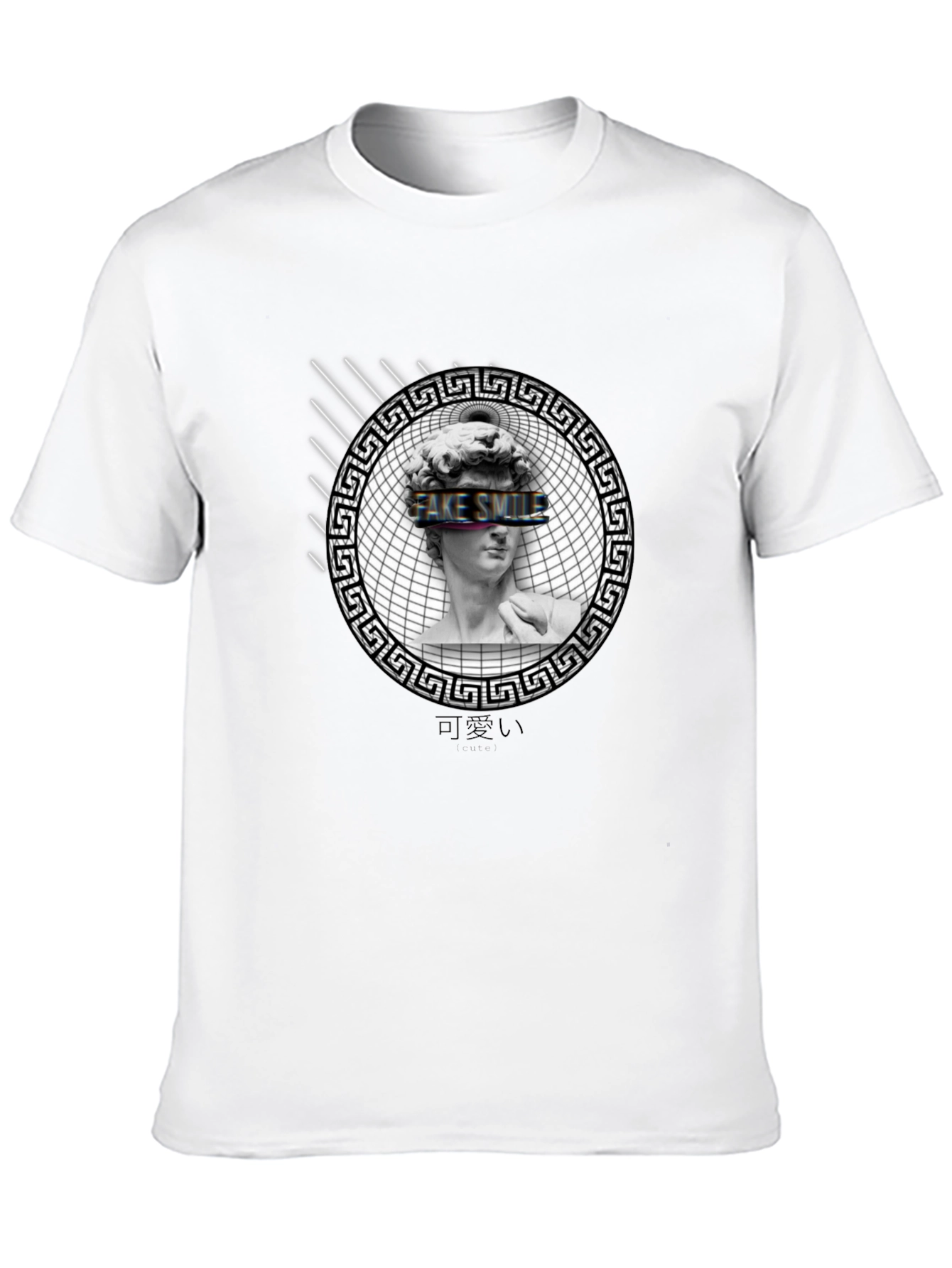Fake Smile Graphic Print Tee - Black