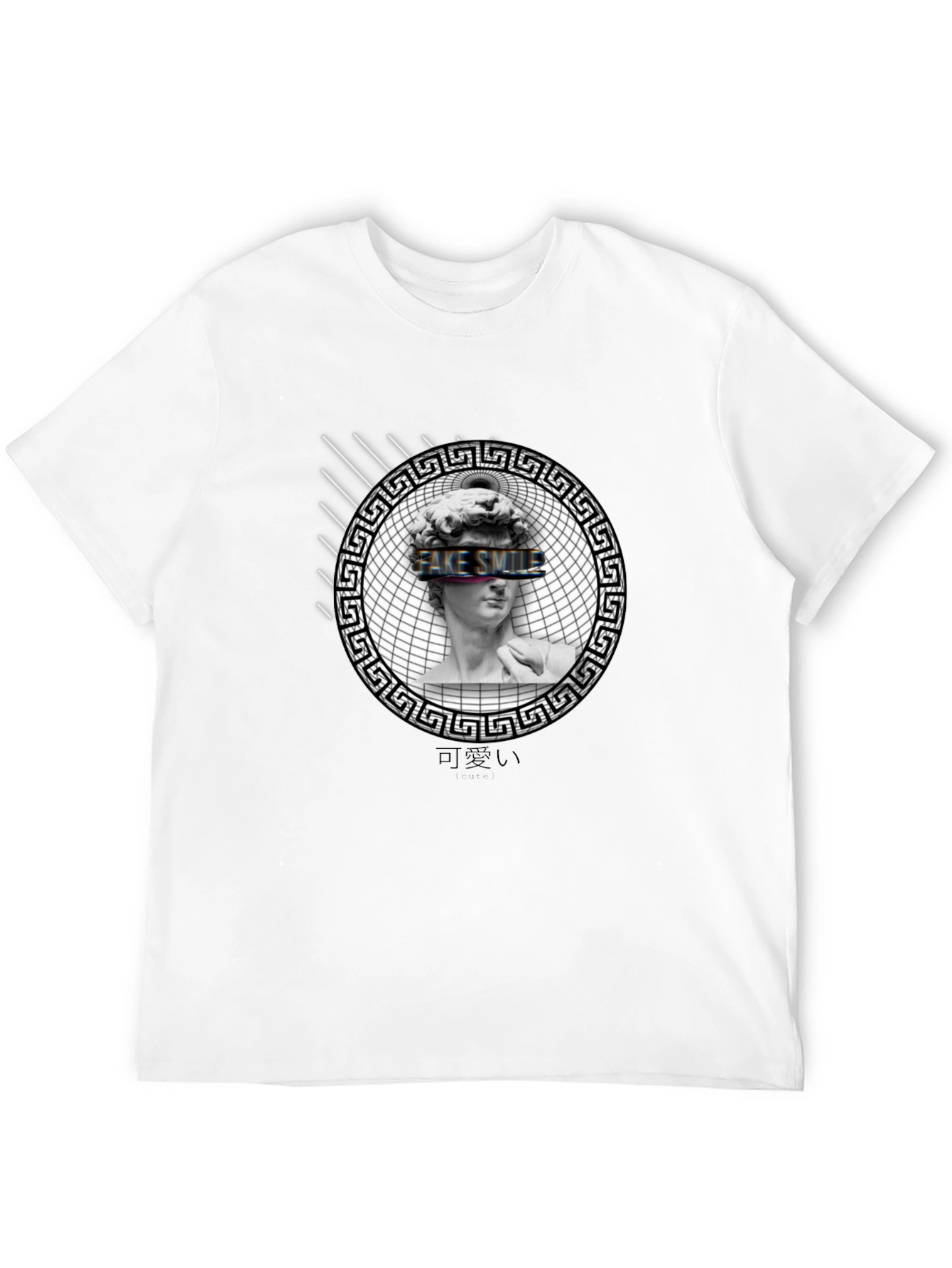 Fake Smile Graphic Print Tee - Black