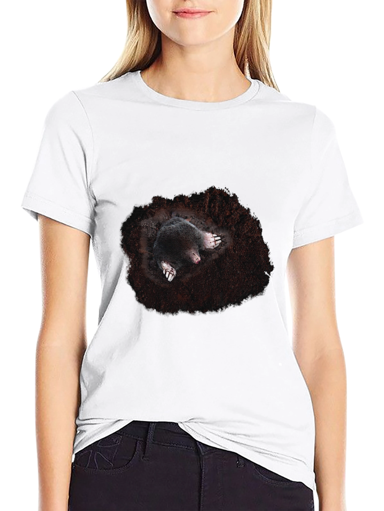 Mole Burrow T-Shirt - Unique Animal Tee