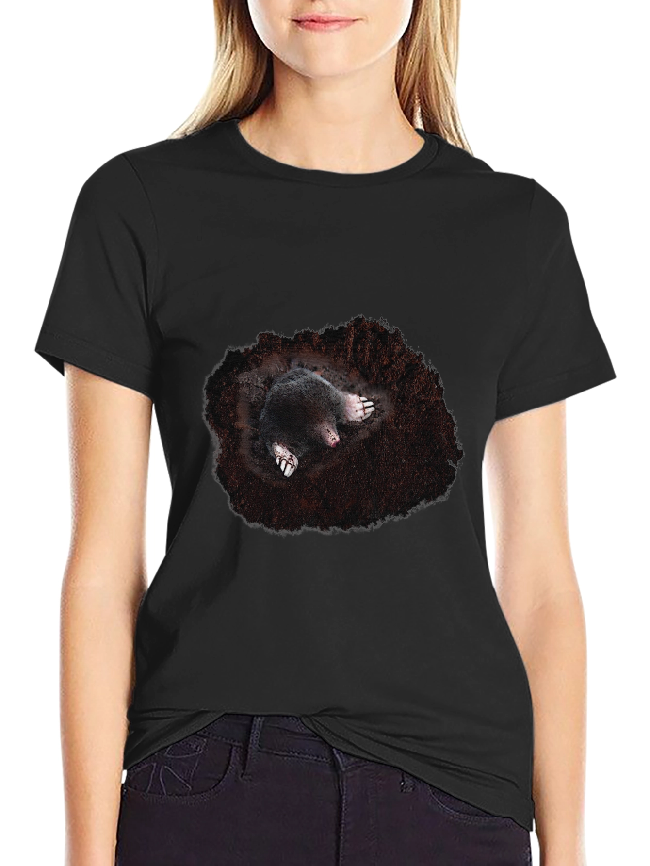 Mole Burrow T-Shirt - Unique Animal Tee