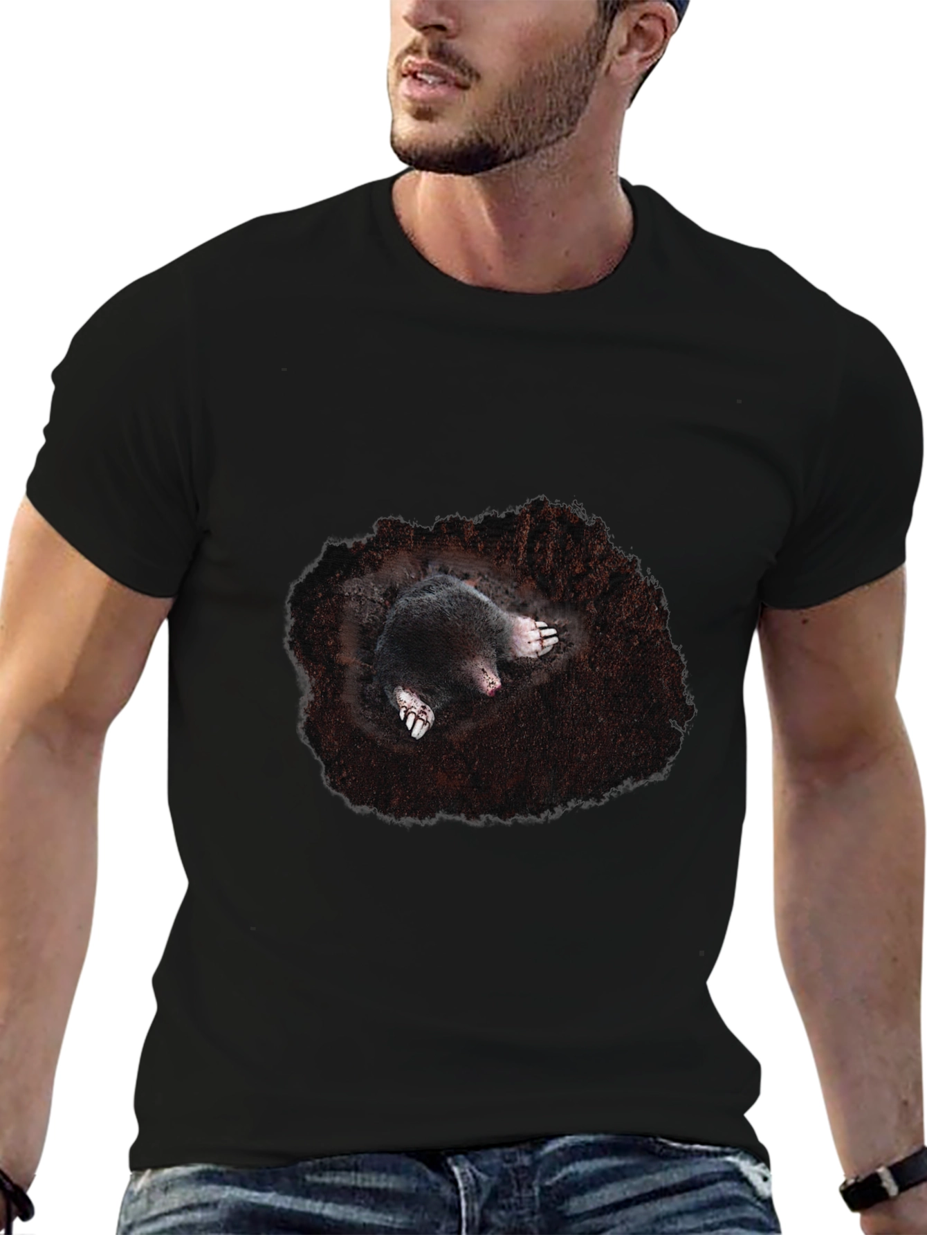 Mole Burrow T-Shirt - Unique Animal Tee