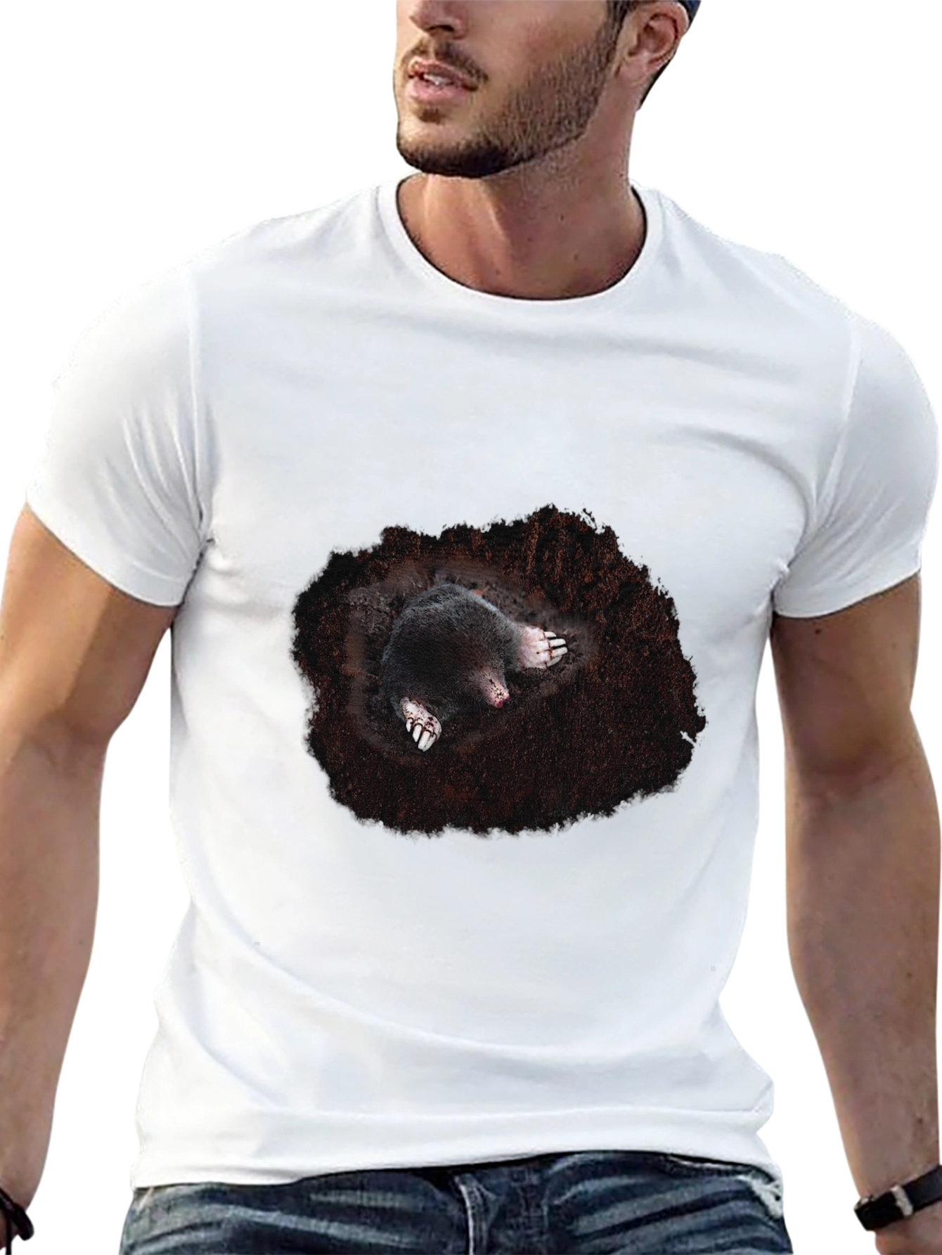 Mole Burrow T-Shirt - Unique Animal Tee
