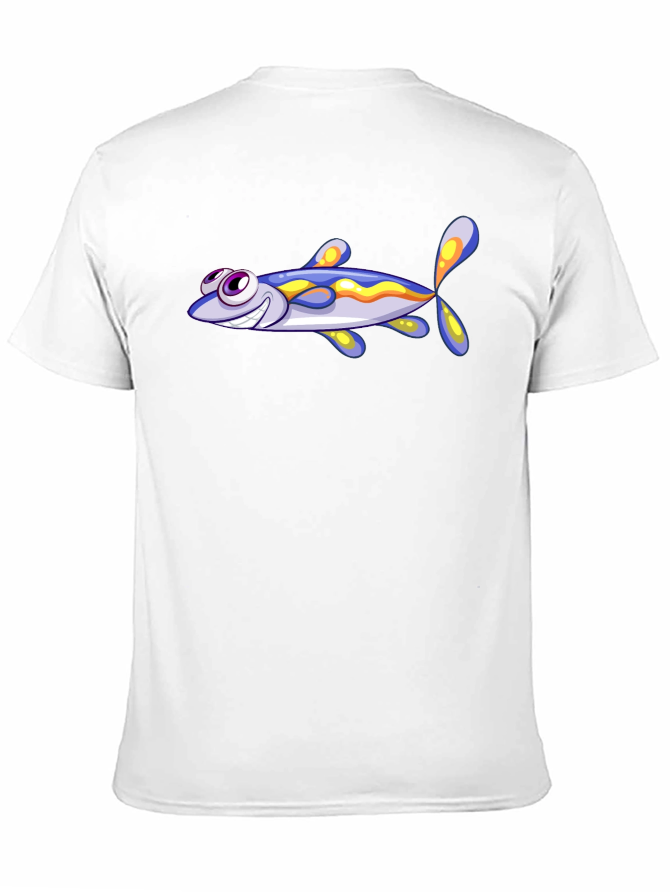 Cartoon Fish Graphic T-Shirt - Soft Cotton Blend