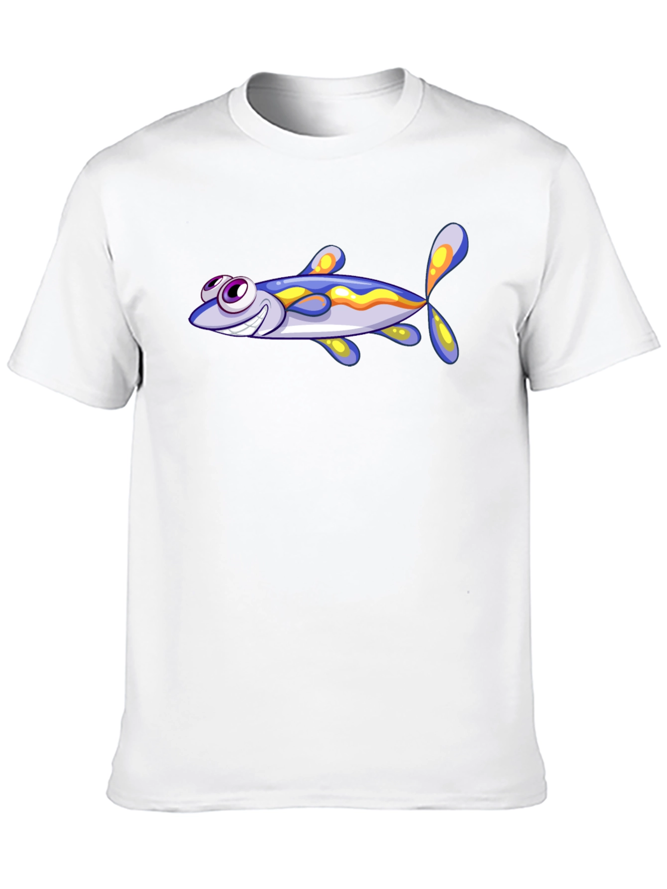 Cartoon Fish Graphic T-Shirt - Soft Cotton Blend