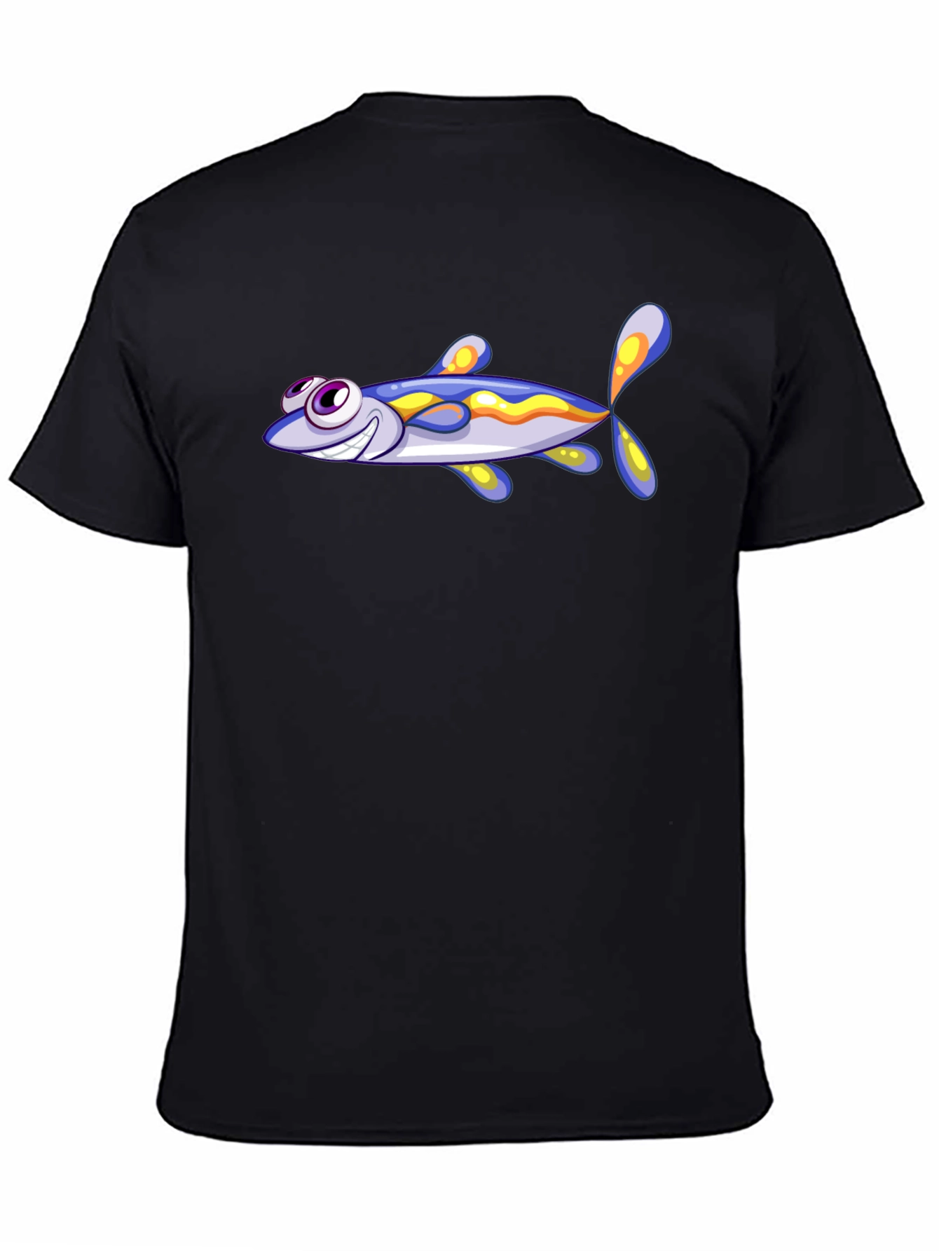 Cartoon Fish Graphic T-Shirt - Soft Cotton Blend