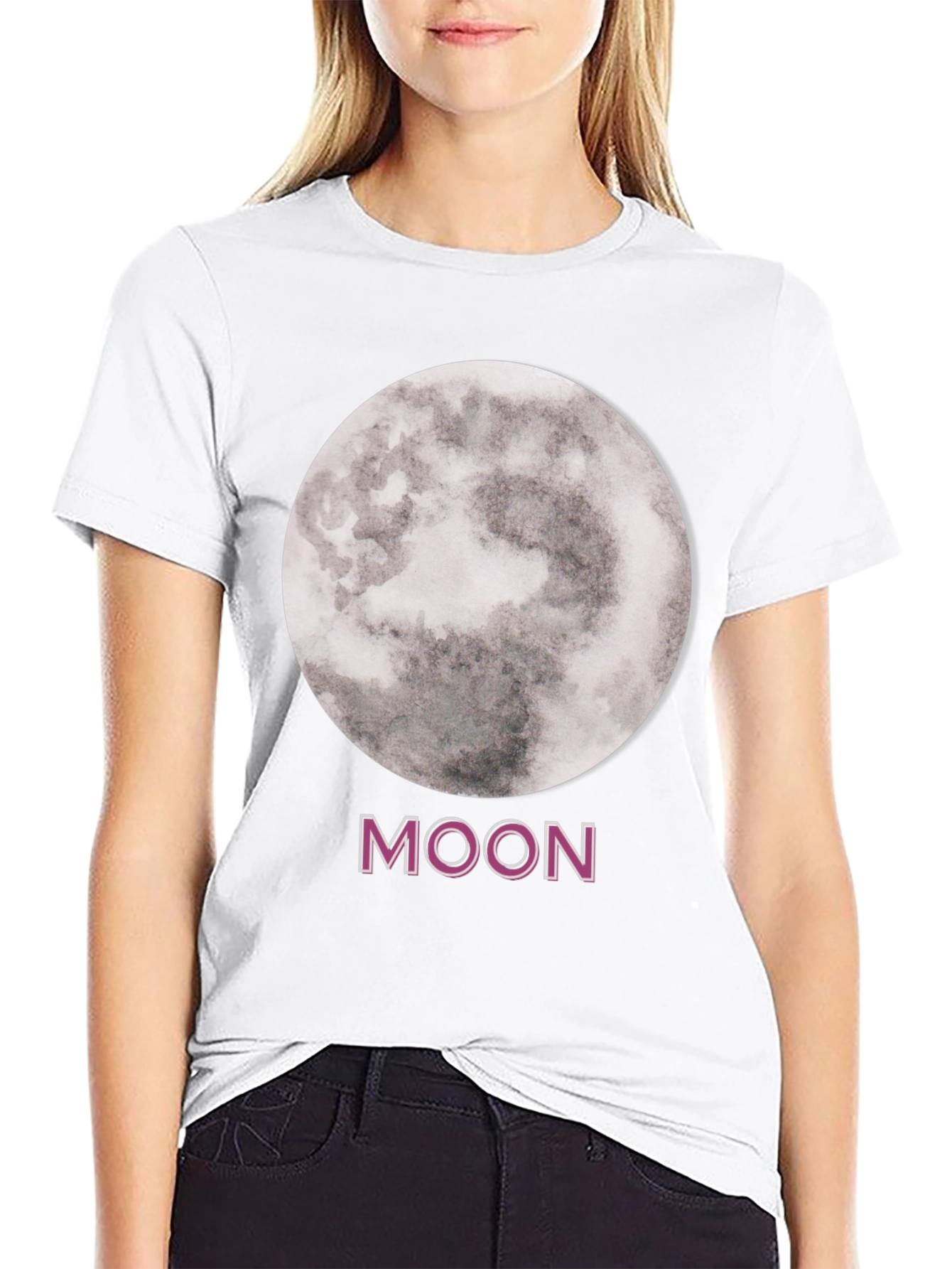 Lunar Moon Graphic Tee - Stylish Space T-Shirt