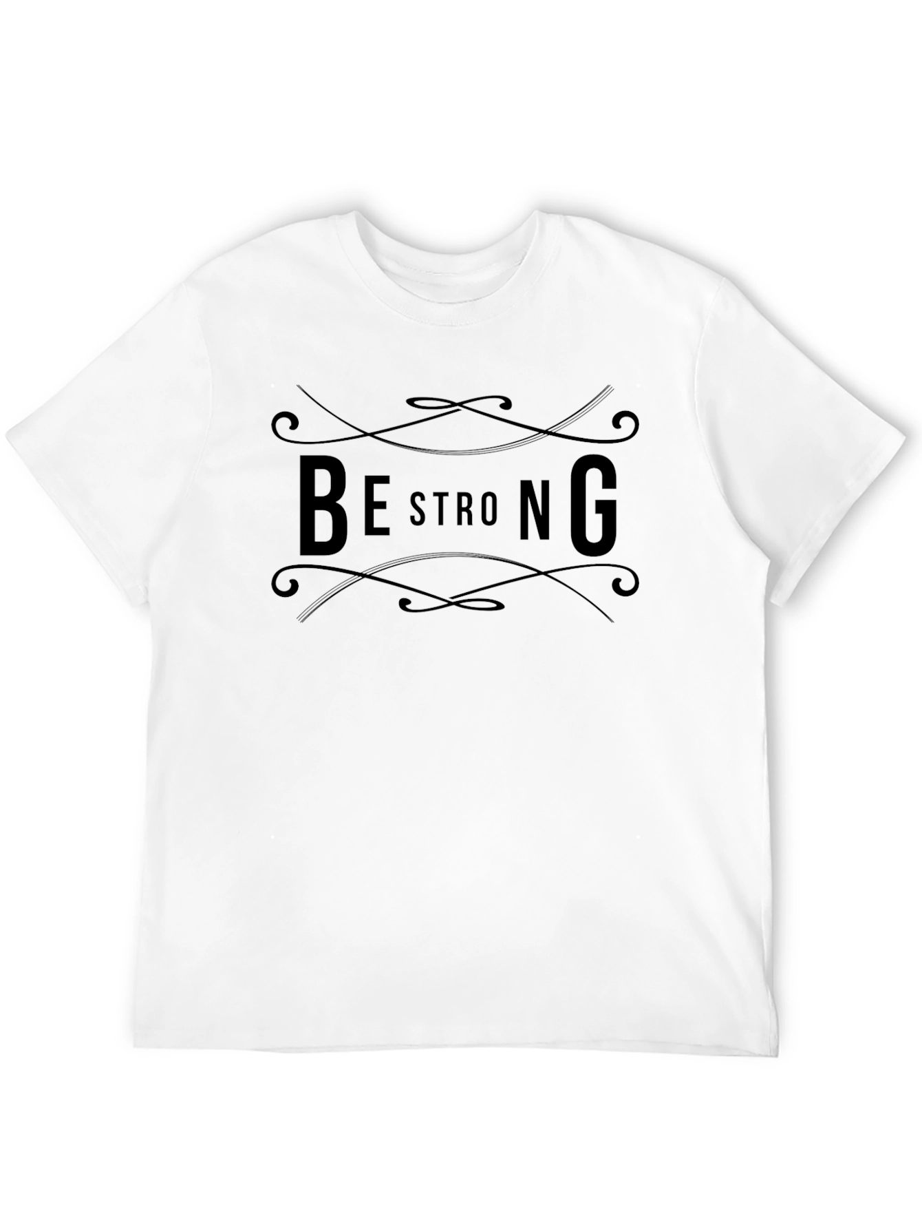 Be Strong Graphic Tee - Mens Black T-Shirt