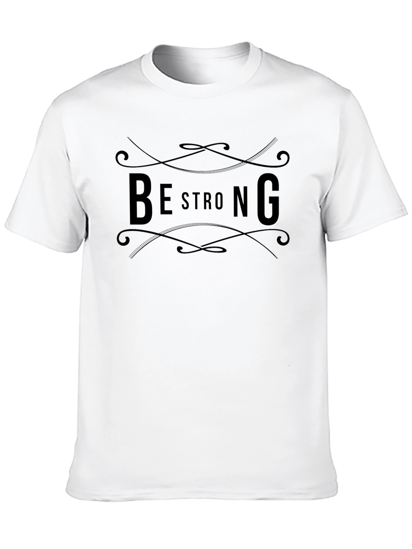 Be Strong Graphic Tee - Mens Black T-Shirt