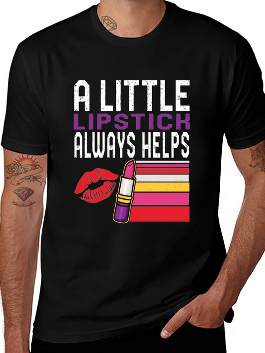 Lipstick Helps Graphic Tee