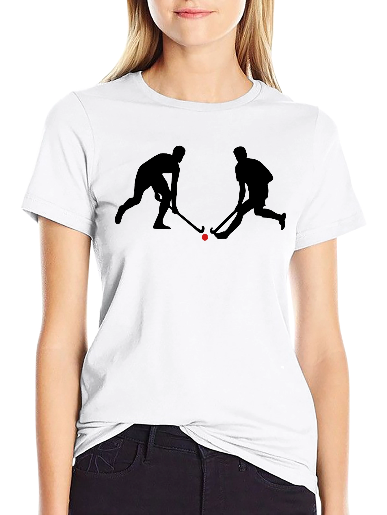 Hockey Players Black T-Shirt